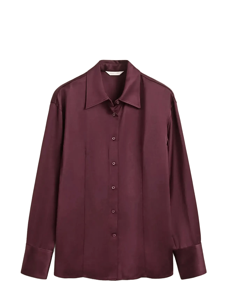 Gant - SLIM FIT SHIRT - darkened wine - 1
