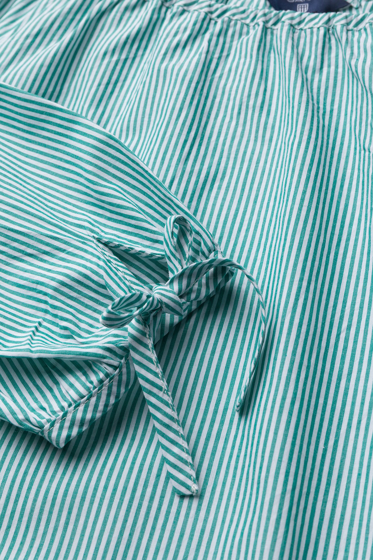 GANT - O1. PREPPY STRIPED BLOUSE - emerald green - 2