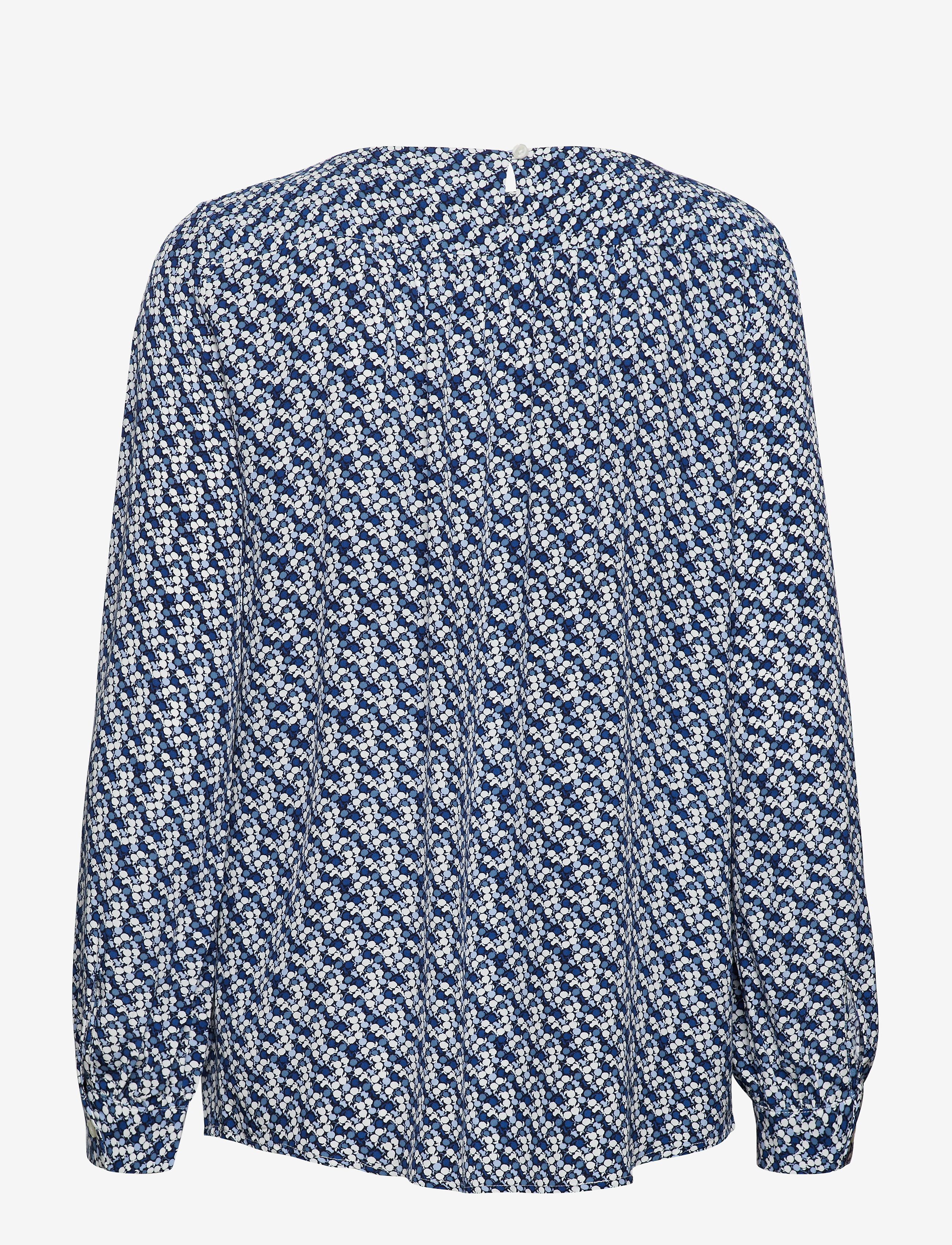 GANT - D1. AUTUMN PRINT VISCOSE BLOUSE - crisp blue - 1