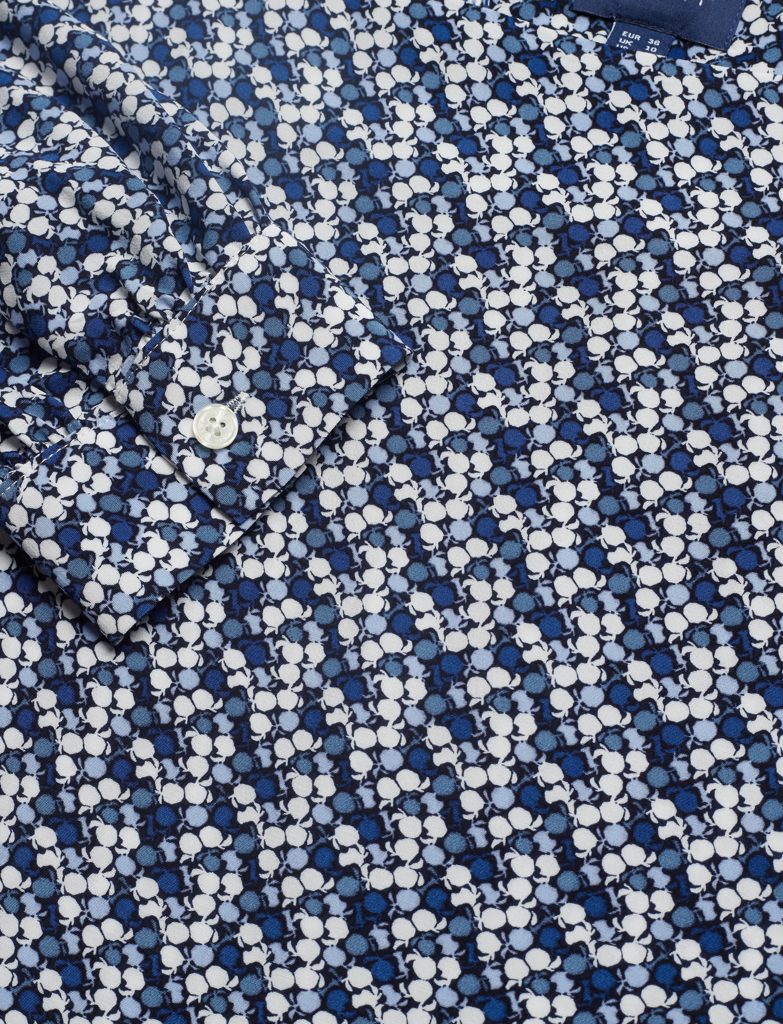 GANT - D1. AUTUMN PRINT VISCOSE BLOUSE - crisp blue - 2