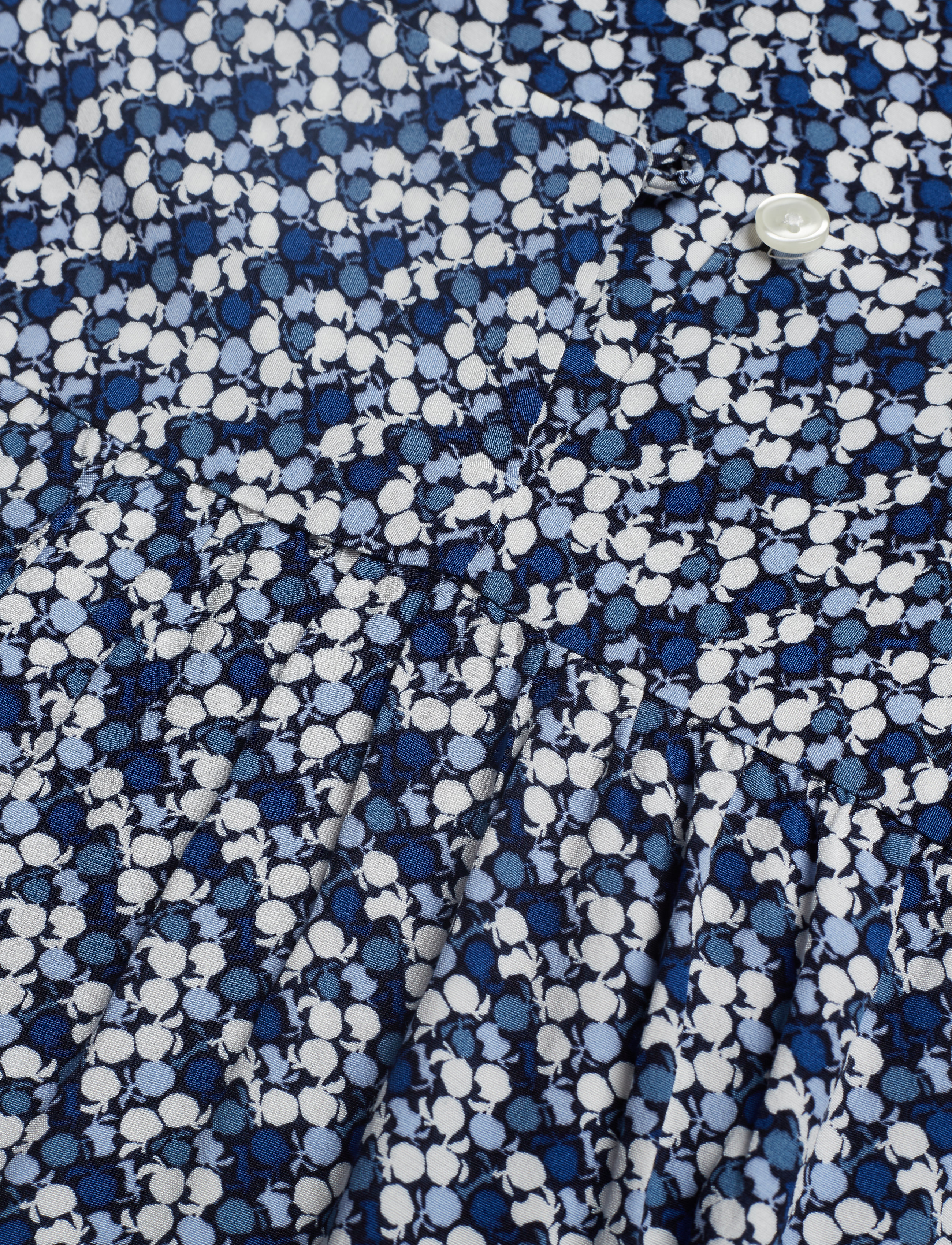 GANT - D1. AUTUMN PRINT VISCOSE BLOUSE - crisp blue - 3