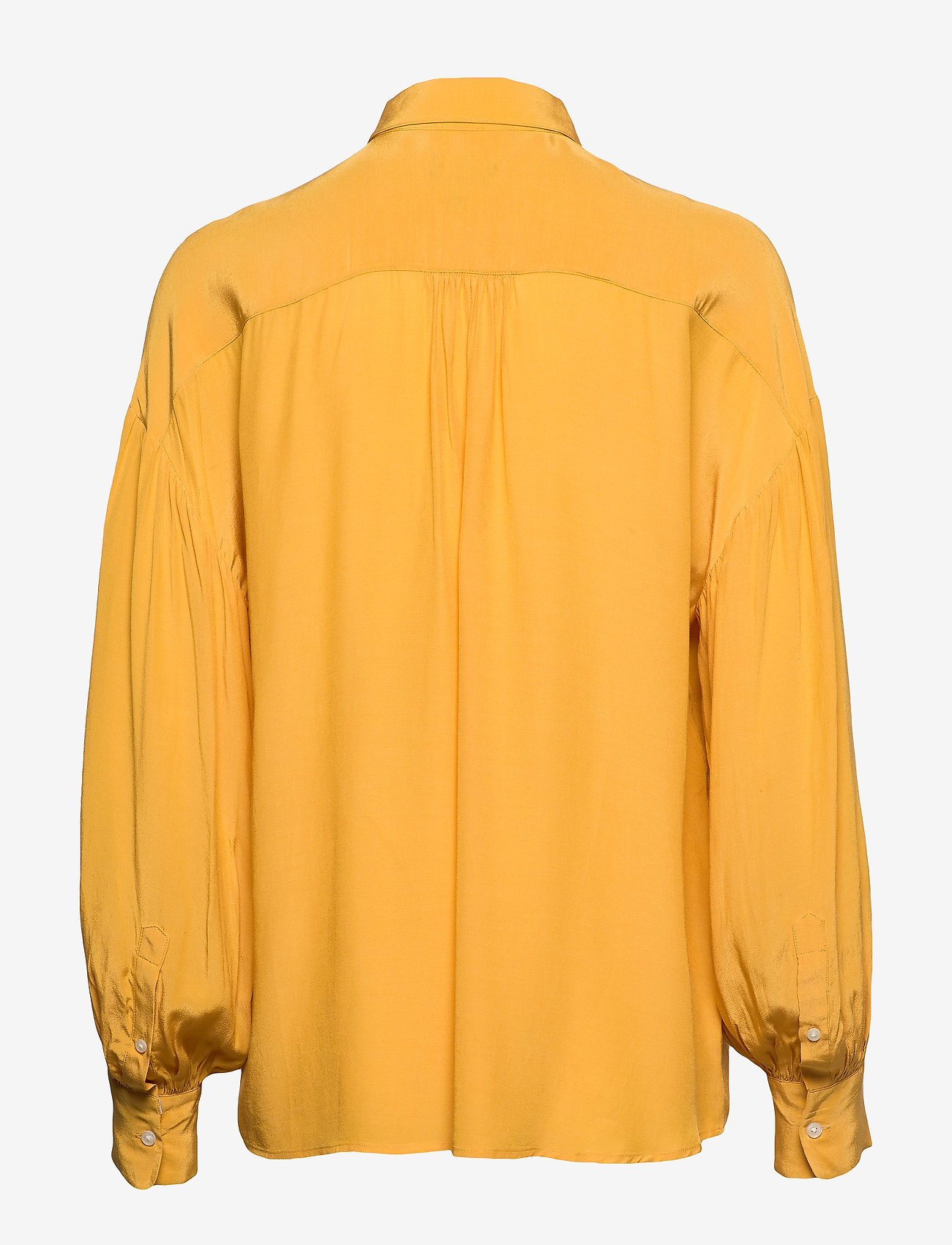 GANT - D2. DRAPY PUFF SLEEVE SHIRT - long-sleeved shirts - honey gold - 1