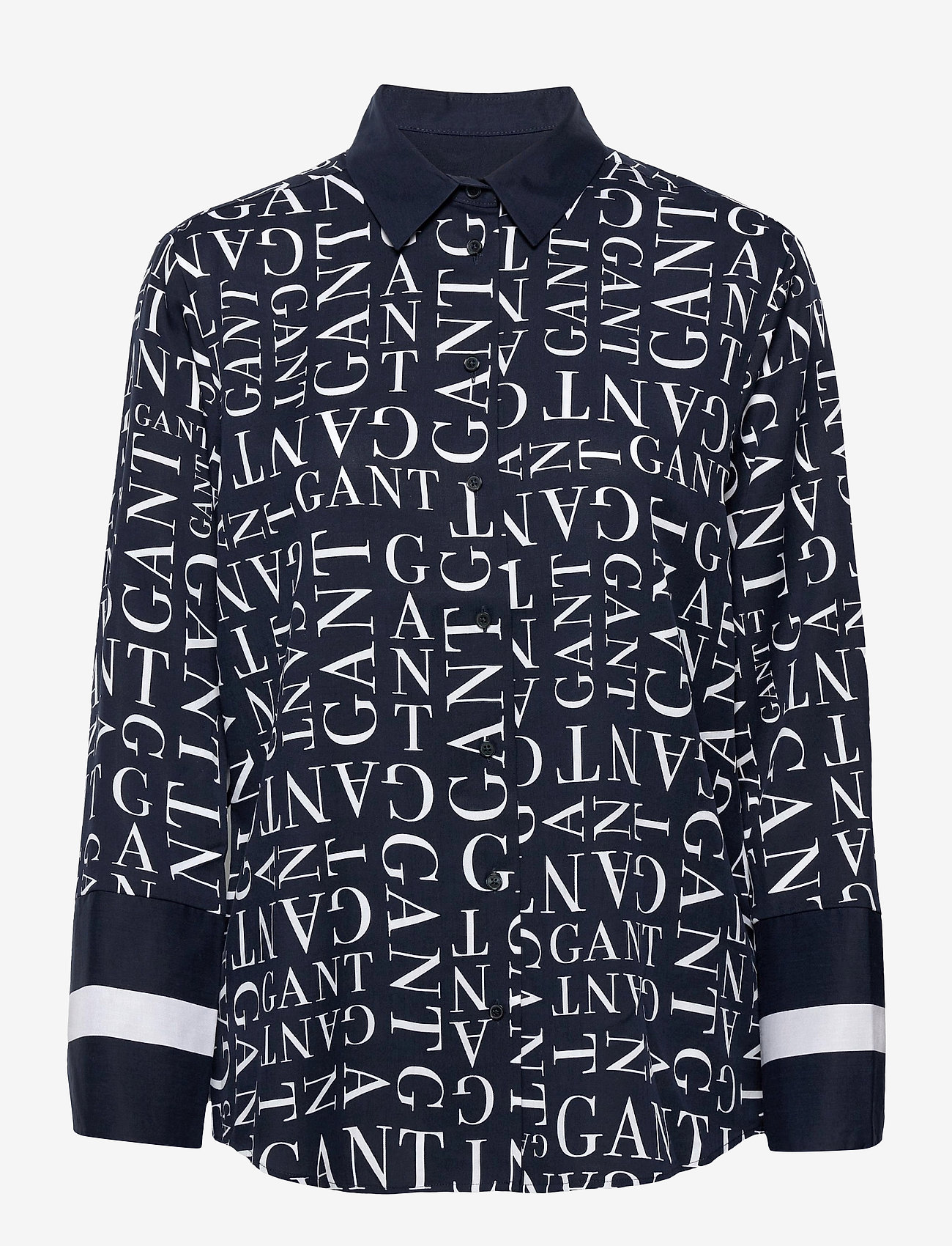 GANT - D2. GANT WORD SHIRT - evening blue - 0