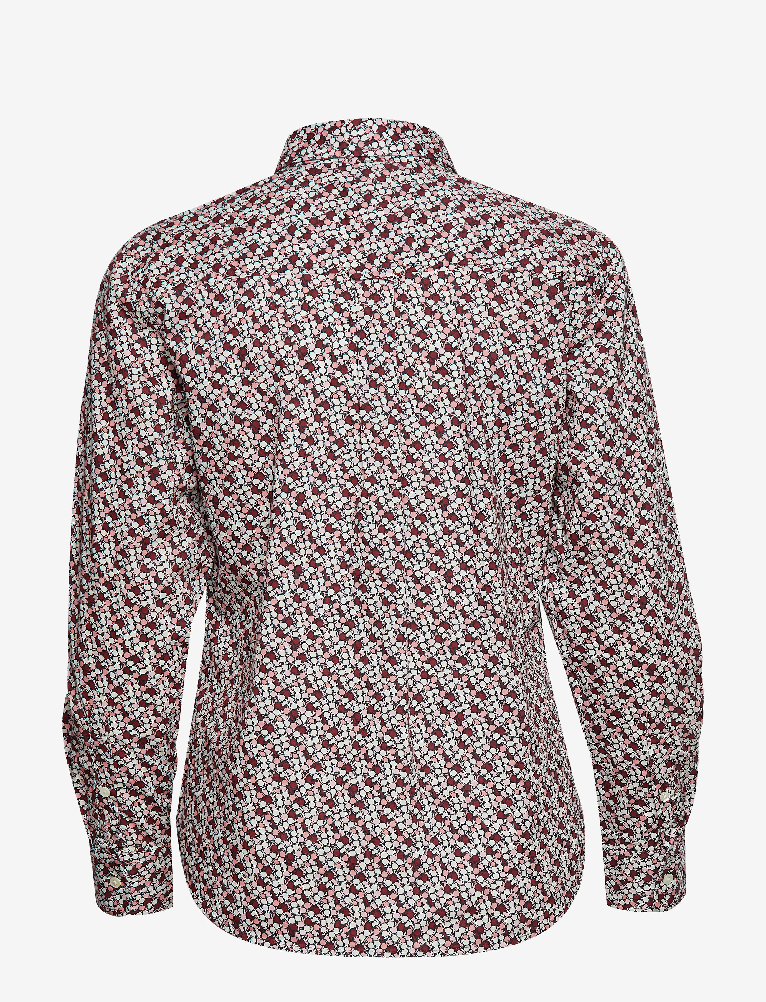 GANT - D1. AUTUMN PRINT STRETCH BC SHIRT - mahogny red - 1