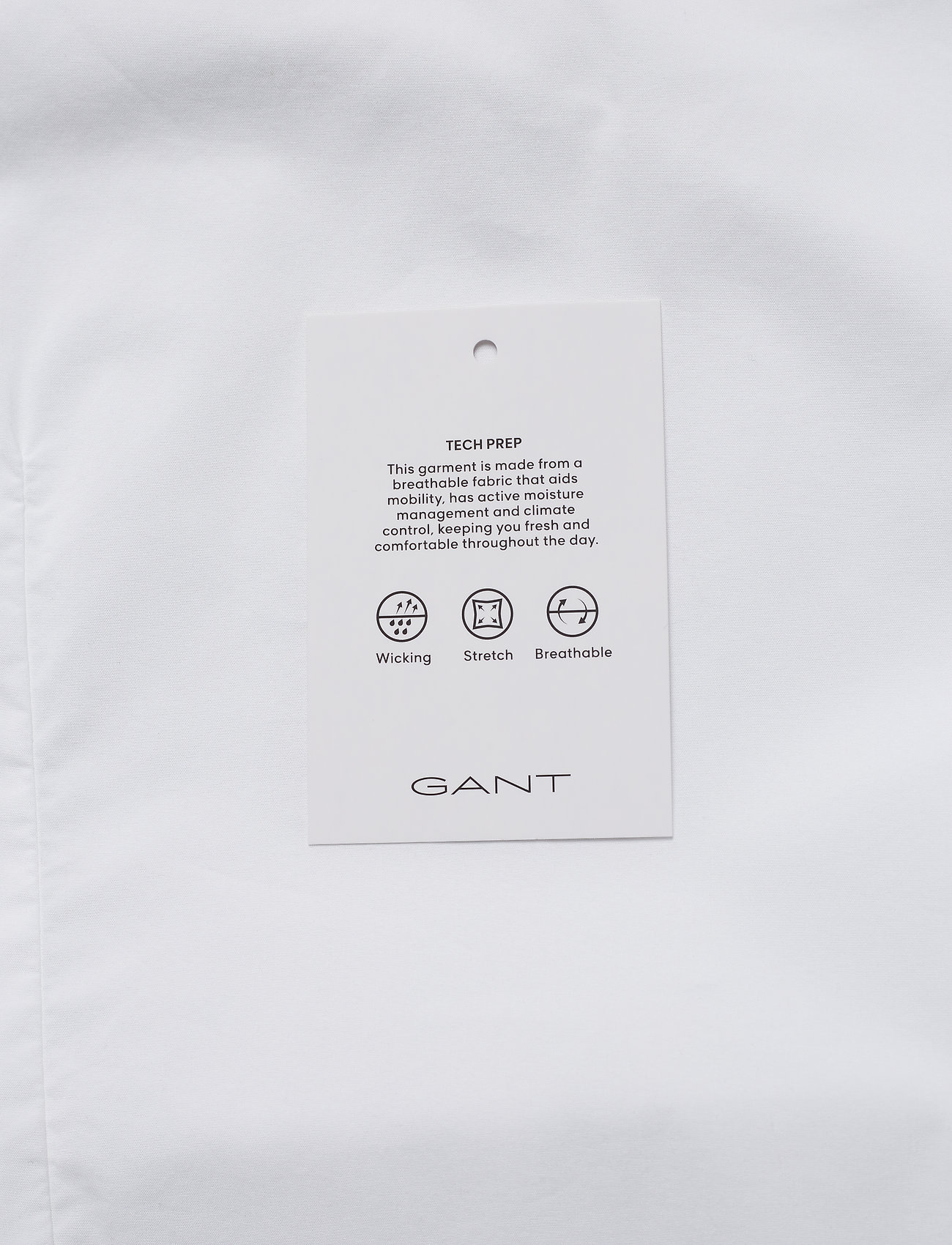 GANT - D1. TP SOLID BELTED BLOUSE - white - 5