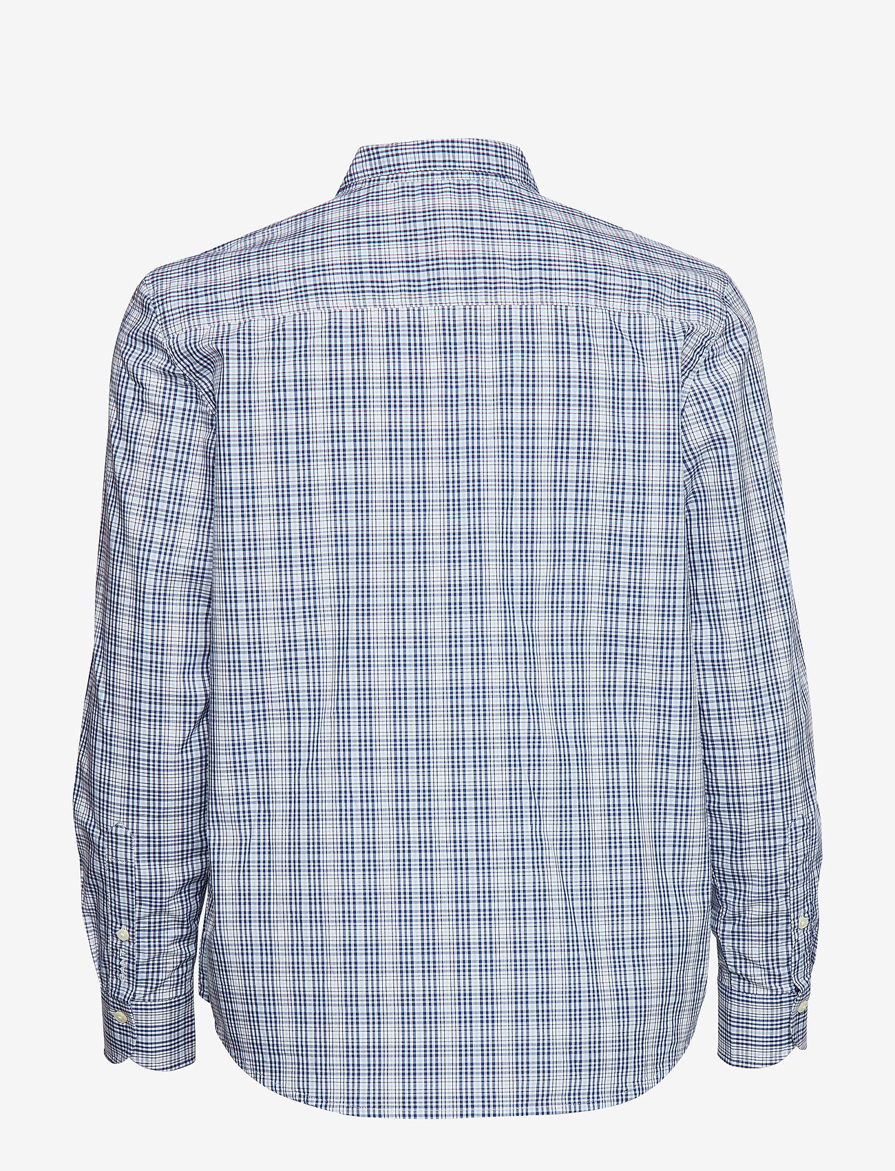 GANT - D1. TP CHECKED BOW BLOUSE - crisp blue - 1