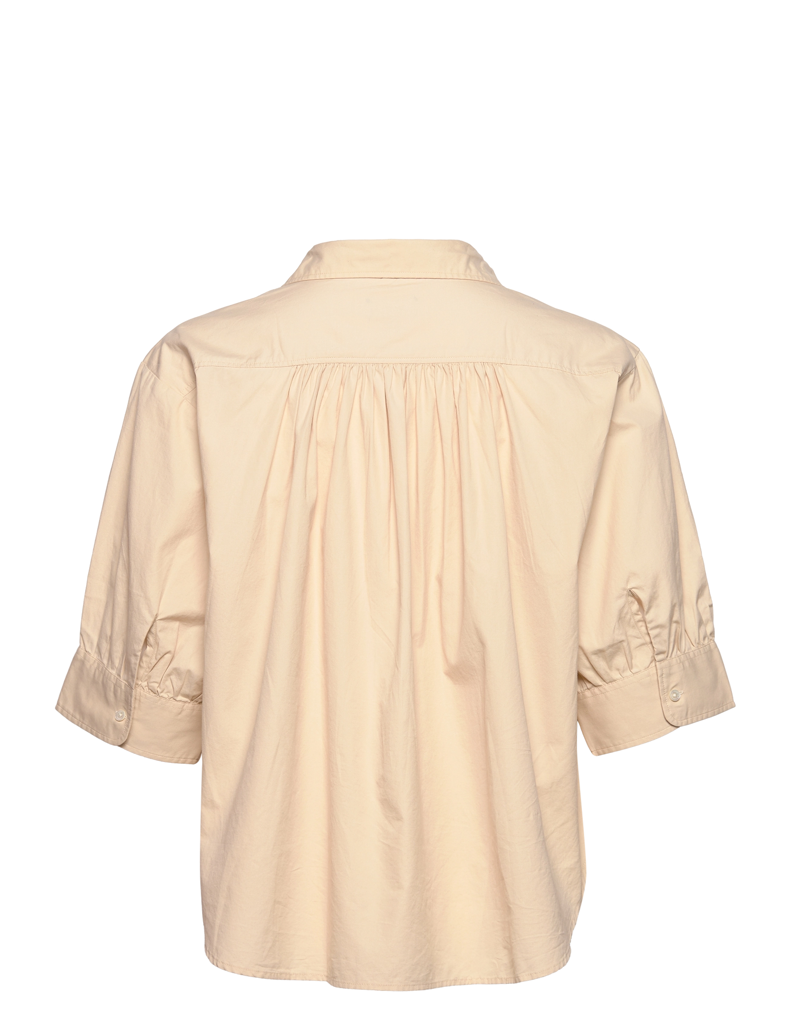 GANT - D1. LUX POPLIN POPOVER SHIRT - desert beige - 1