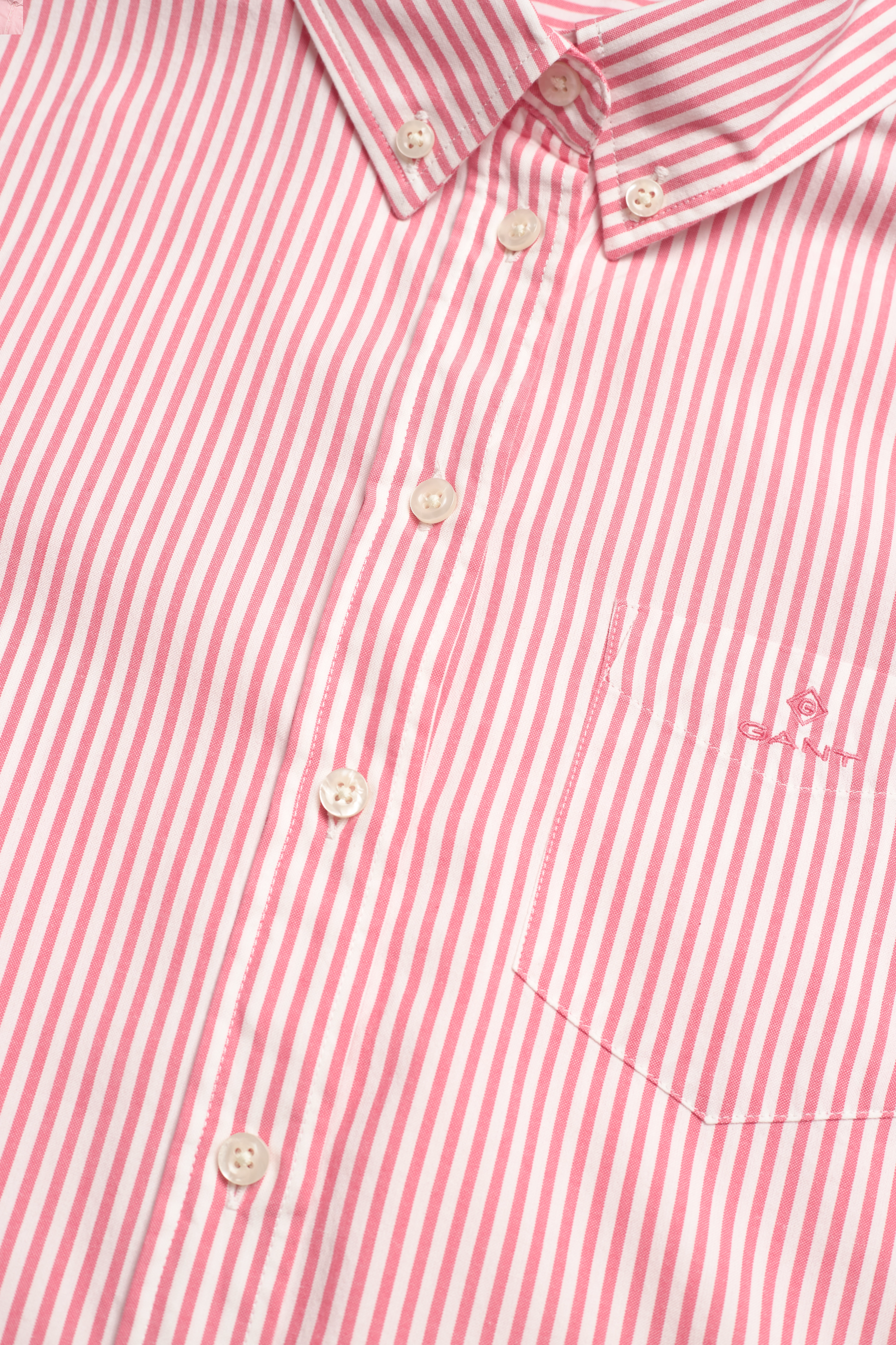 GANT - D1. REG GMT WASH OXF STRIPE SHIRT - blush pink - 2