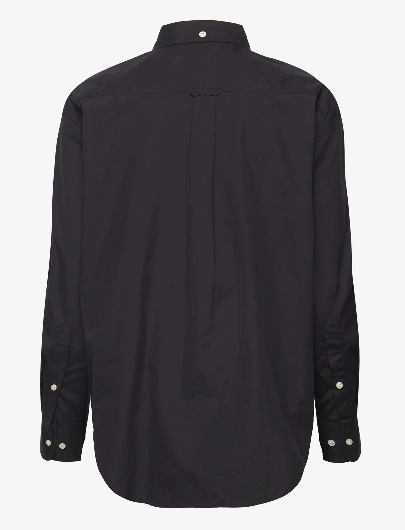 GANT - RELAXED BD LUXURY POPLIN - långärmade skjortor - ebony black - 1