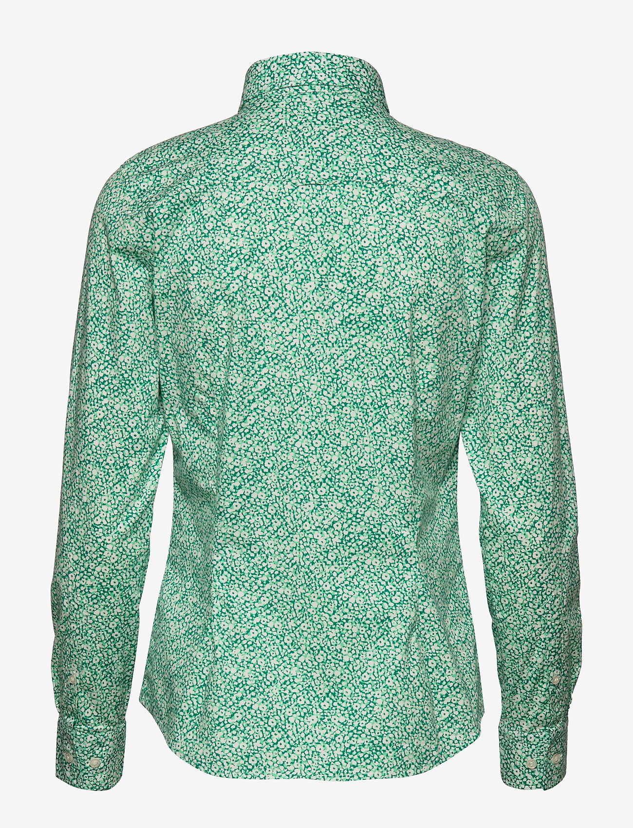 GANT - O1. STRETCH BROADCLOTH DITZY FLOWER - emerald green - 1