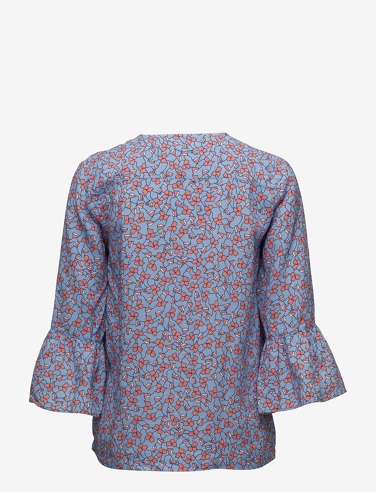 GANT - O2. LINKED FLORAL TOP - capri blue - 1