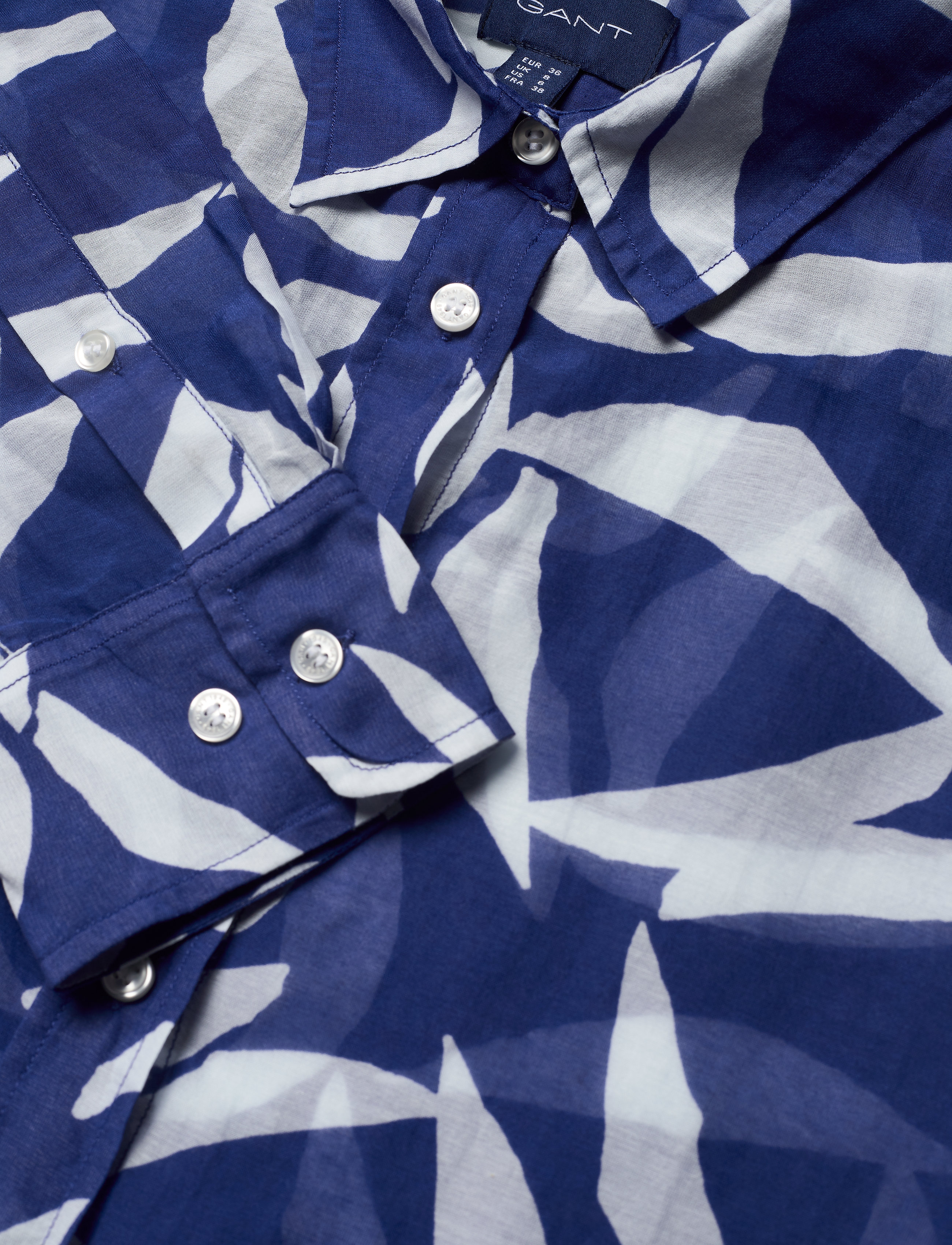 GANT - D1. CRESCENT BLOOM CO SILK SHIRT - crisp blue - 2