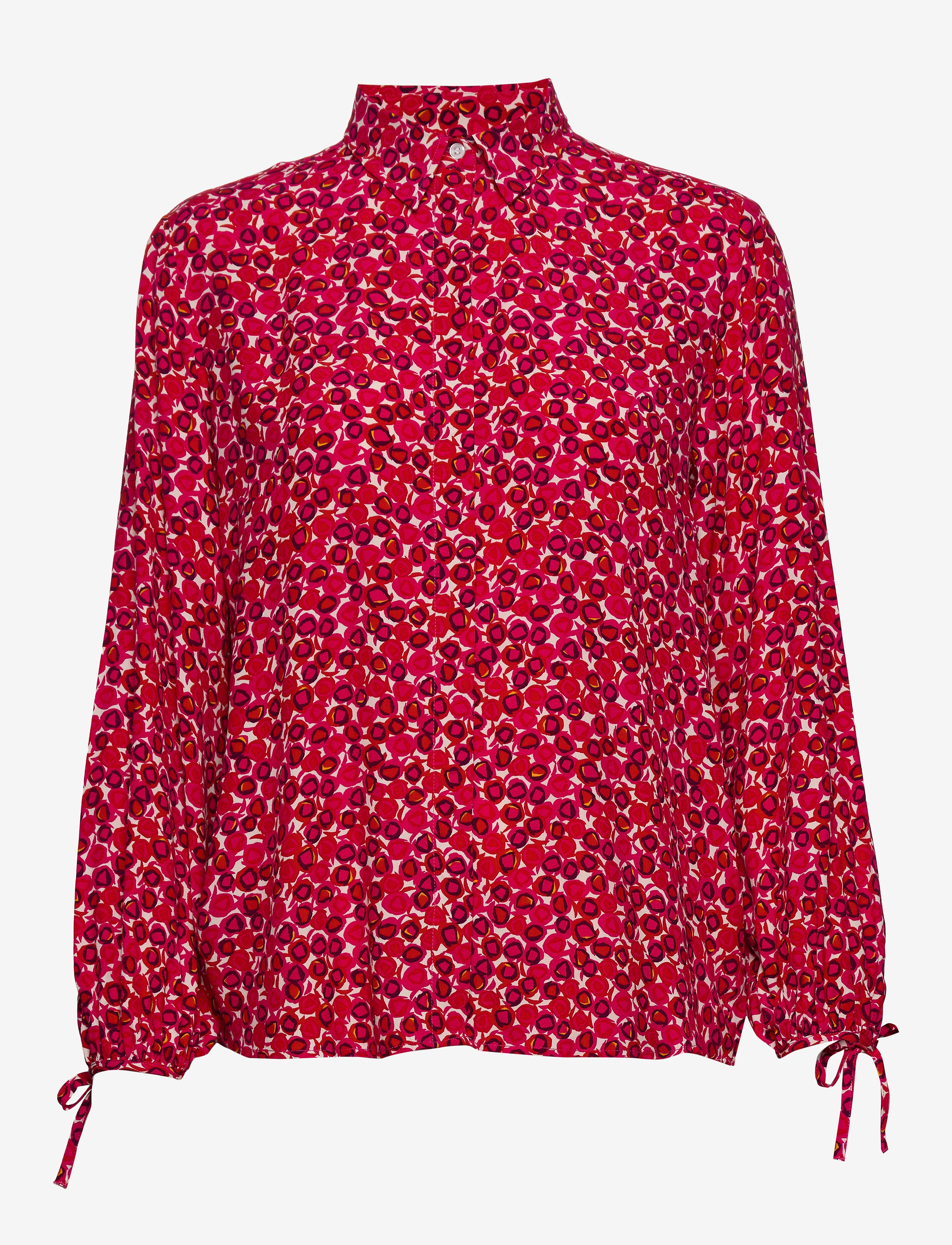 GANT D1. DESERT ROSE VISCOSE SHIRT - Pluusid ja särgid - RICH PINK / red