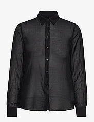 GANT - D1. ICON G COT SILK SHIRT - overhemden met lange mouwen - black - 0