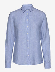 THE LINEN CHAMBRAY SHIRT - PACIFIC BLUE
