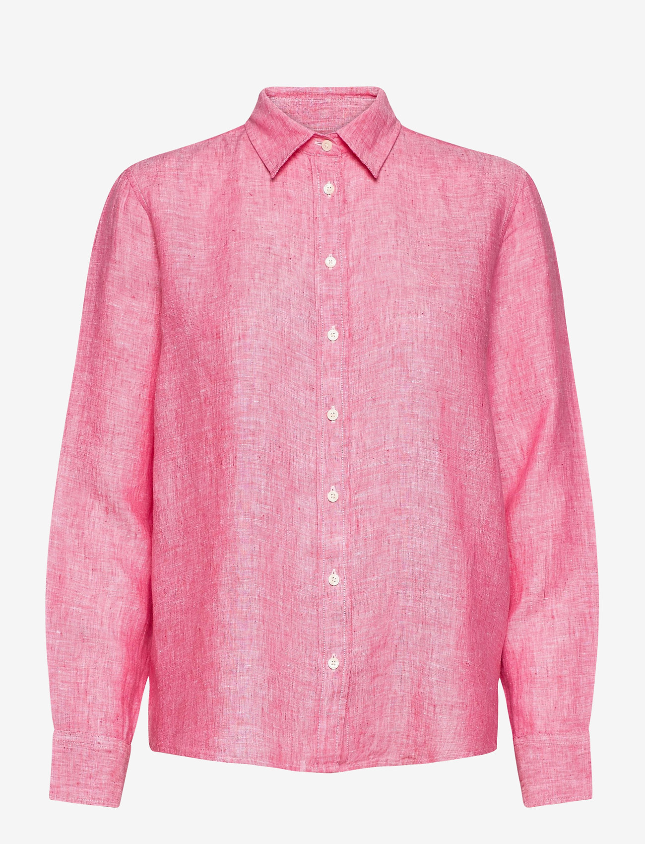 GANT - THE LINEN CHAMBRAY SHIRT - watermelon red - 0