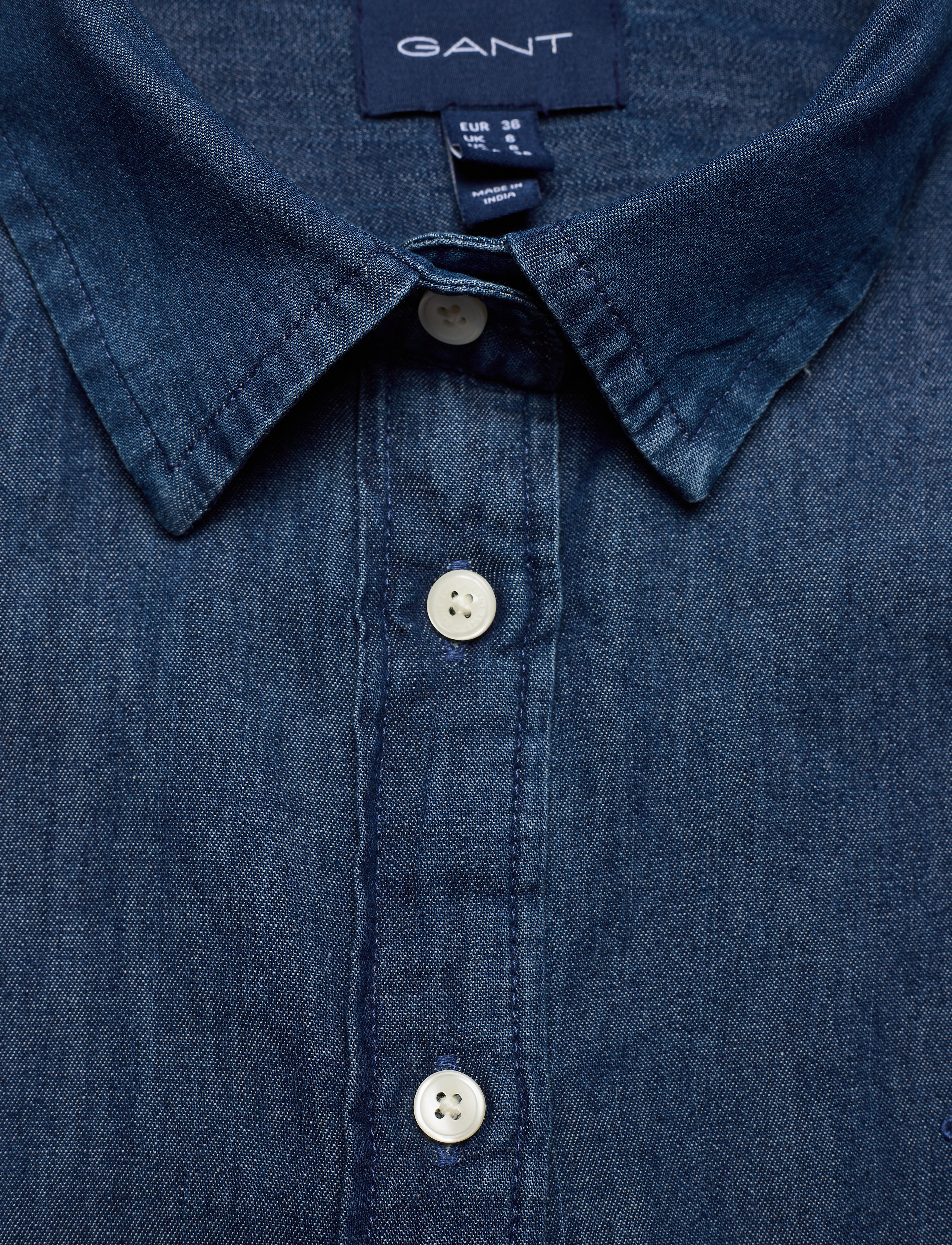 GANT - D1. LUXURY CHAMBRAY - lt indigo - 2