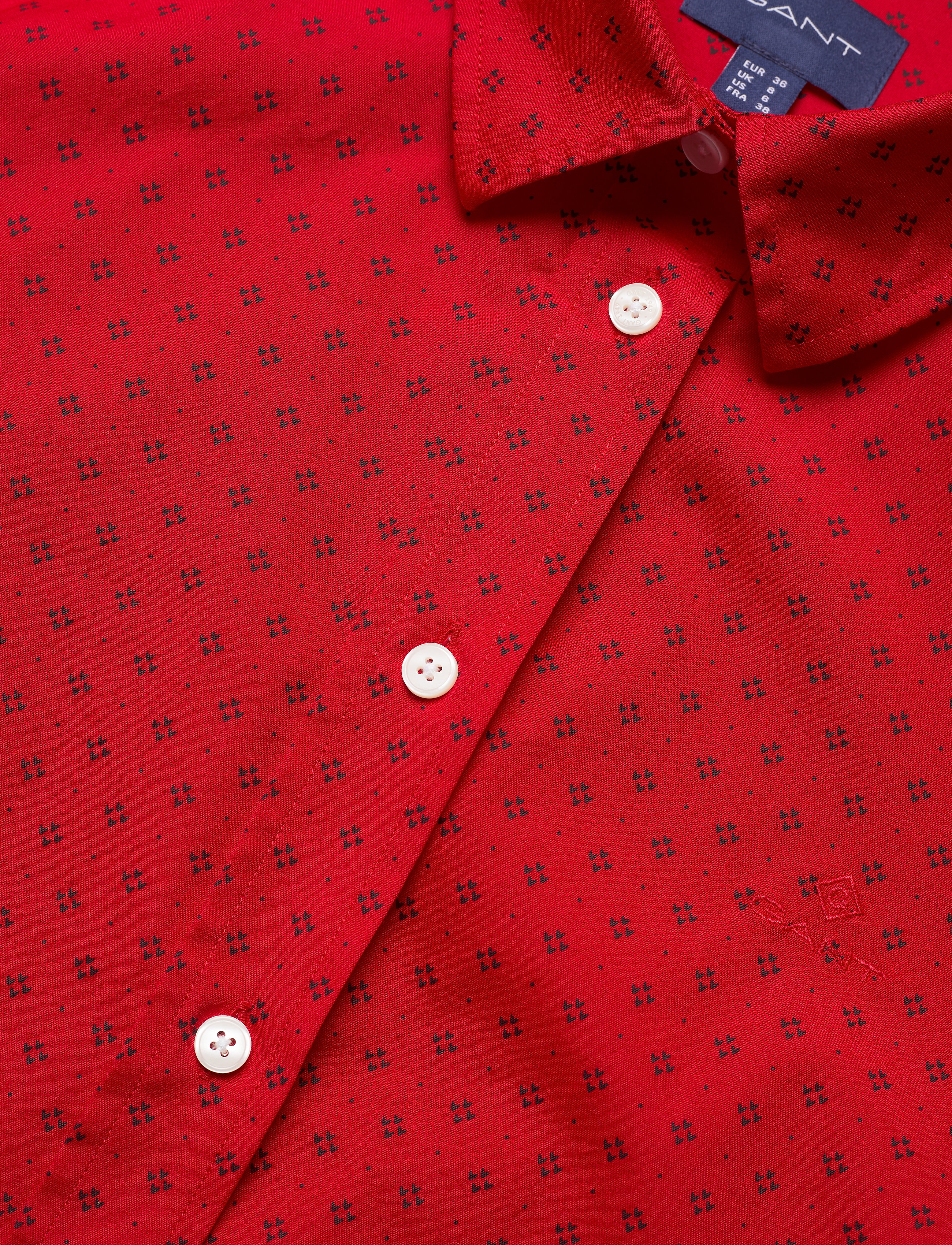 GANT - D2. FAIRLY DOT STRETCH BC SHIRT - bright red - 2