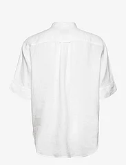 GANT - REL SS LINEN CHAMBRAY SHIRT - lininiai marškiniai - white - 1