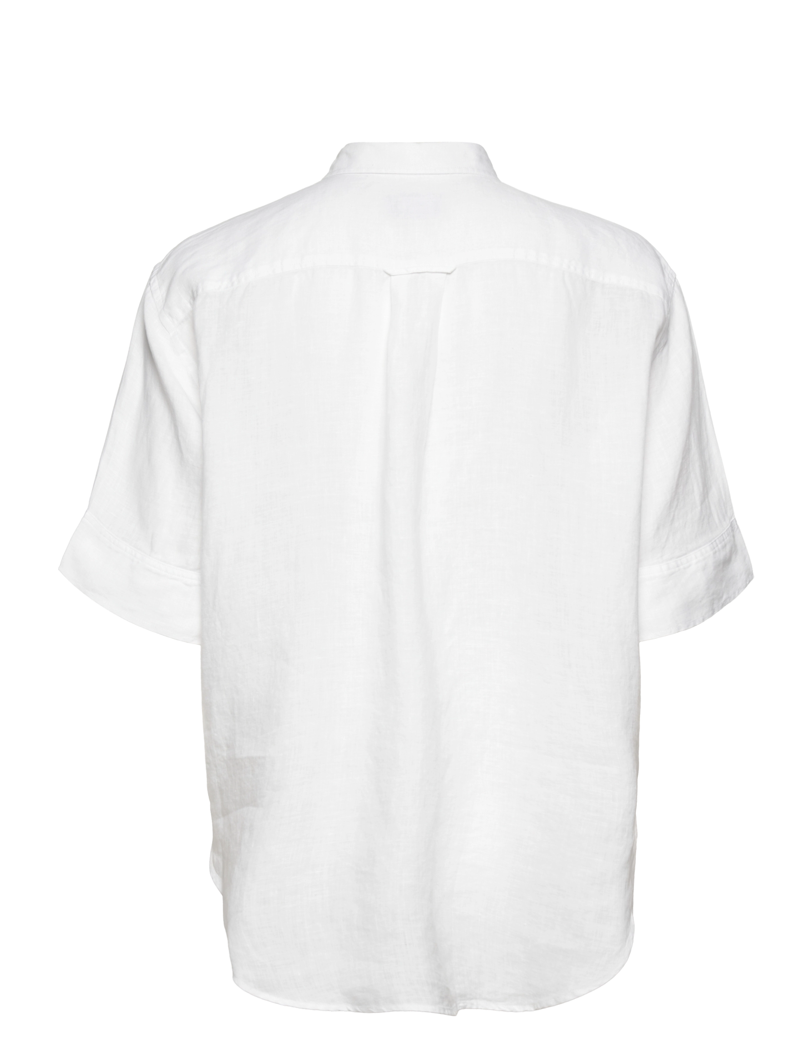 GANT - REL SS LINEN CHAMBRAY SHIRT - white - 1
