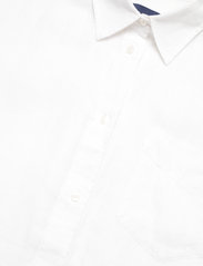 GANT - REL SS LINEN CHAMBRAY SHIRT - lininiai marškiniai - white - 2