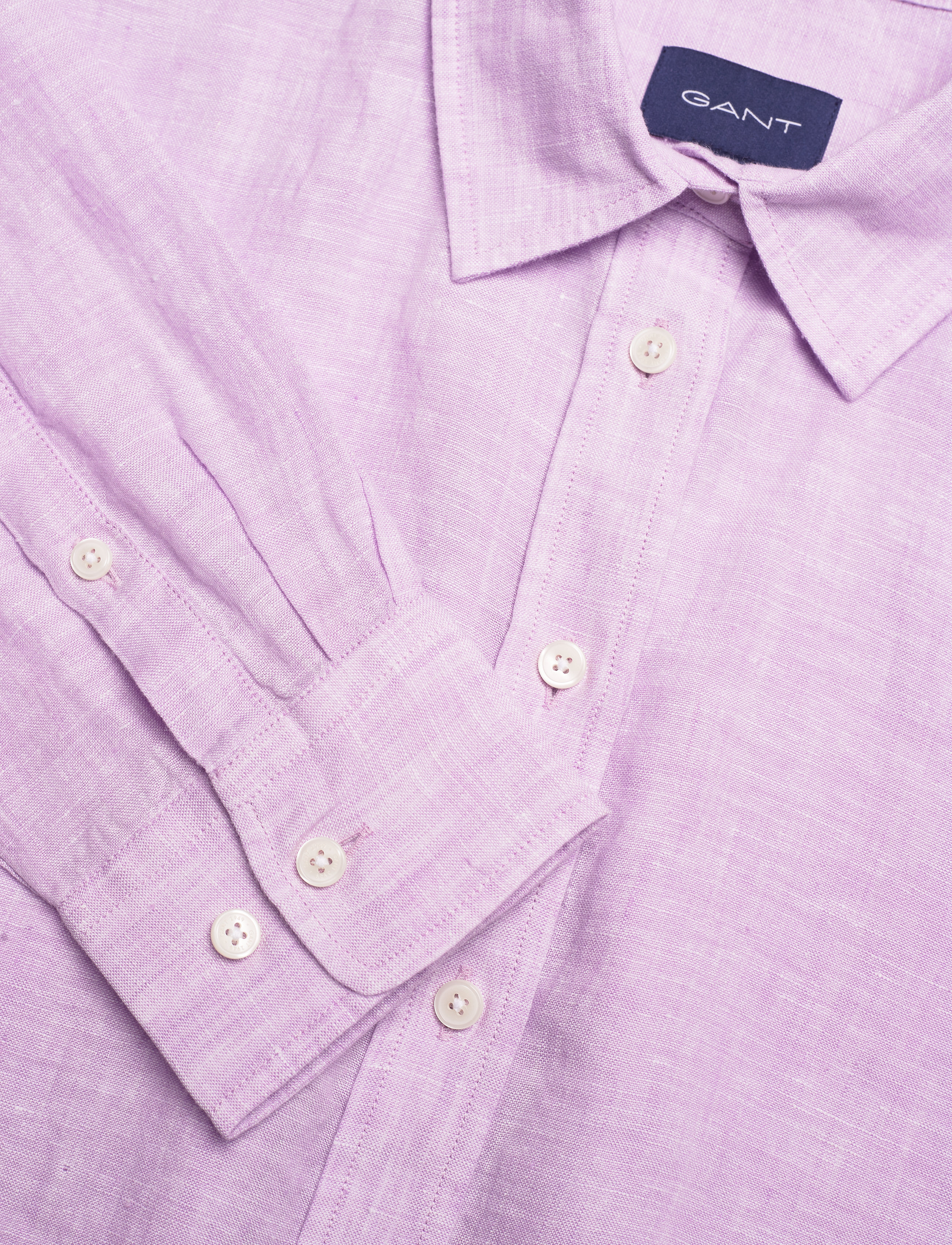 GANT - REG LINEN CHAMBRAY SHIRT - crocus purple - 2