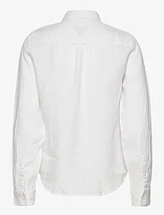 GANT - REG LINEN CHAMBRAY SHIRT - linneskjortor - white - 1