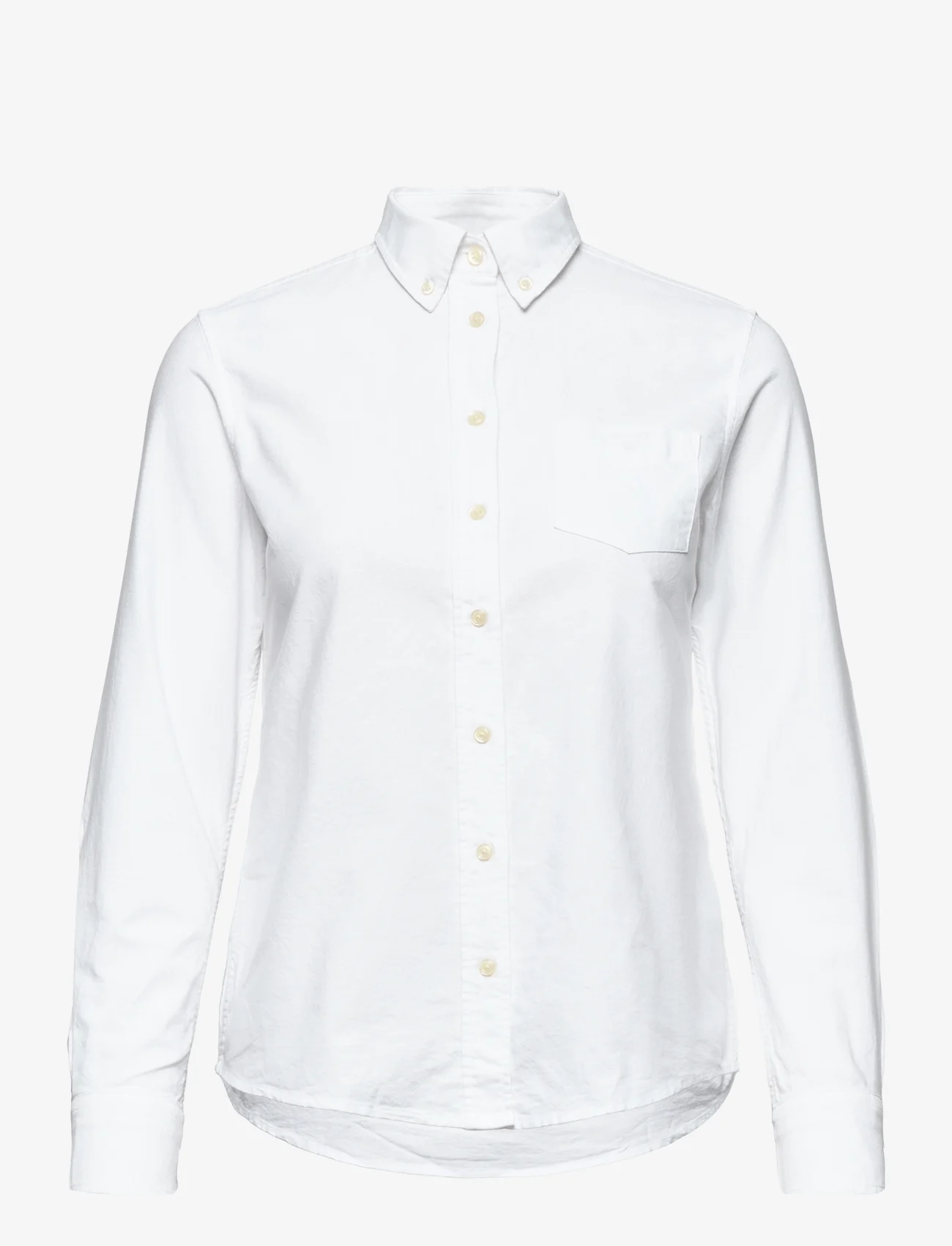 GANT - OXFORD SHIRT - långärmade skjortor - white - 0