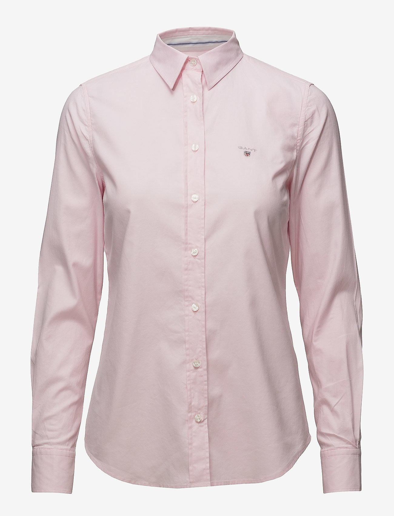 GANT - STRETCH OXFORD SOLID - long-sleeved shirts - light pink - 0