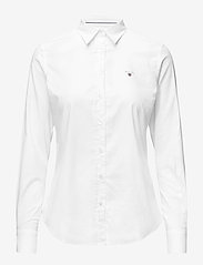STRETCH OXFORD SOLID - WHITE