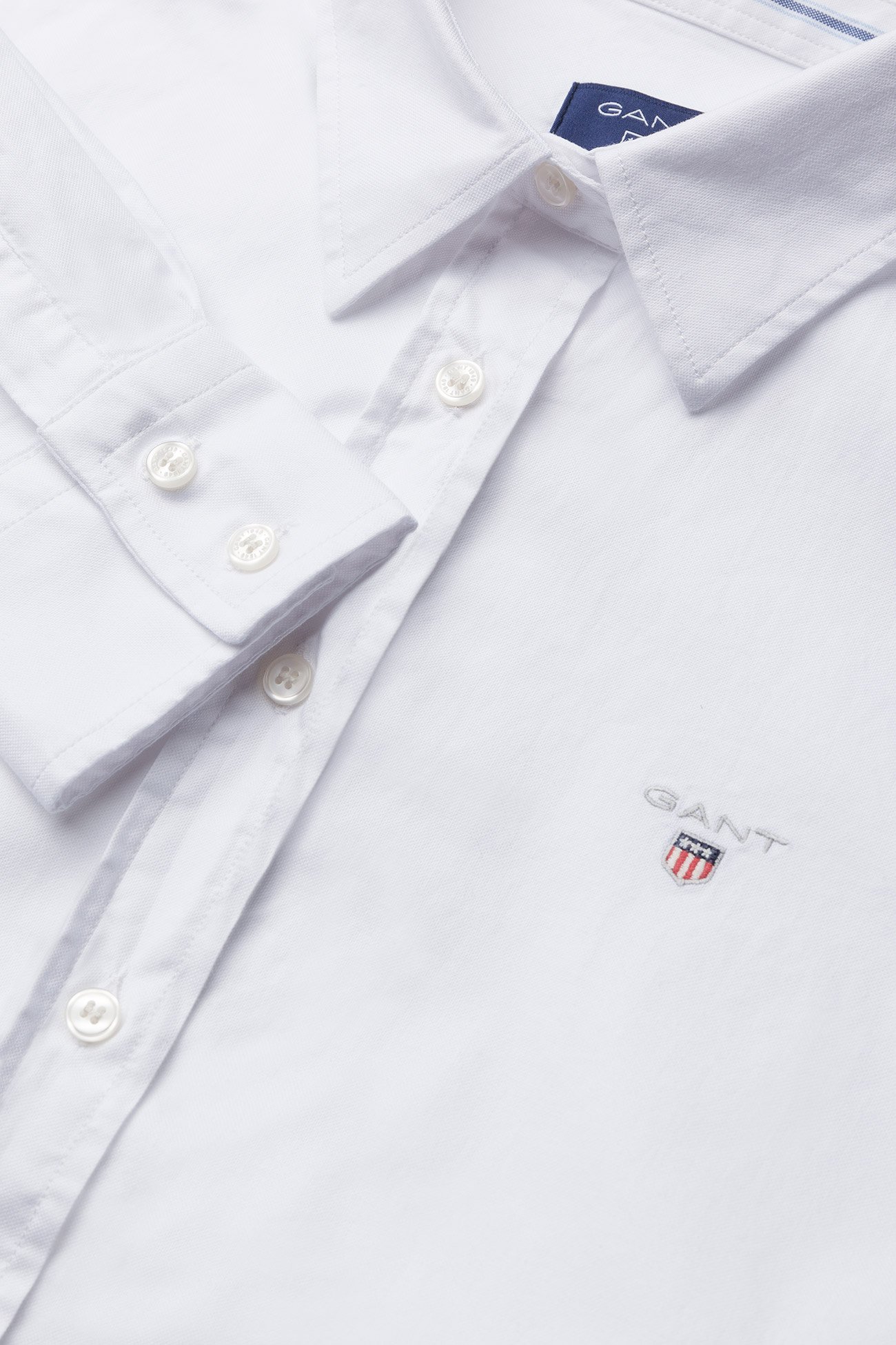 GANT - STRETCH OXFORD SOLID - white - 2