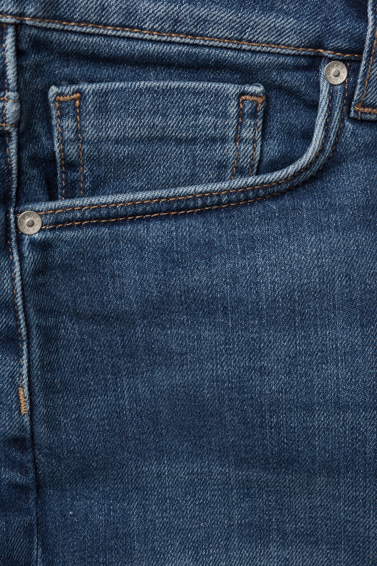 GANT - D1. BLUE DENIM SKIRT - semi light indigo worn in - 2