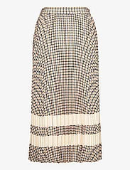 GANT - D1. CHECK PLEATED SKIRT - pleated skirts - toffee beige - 1