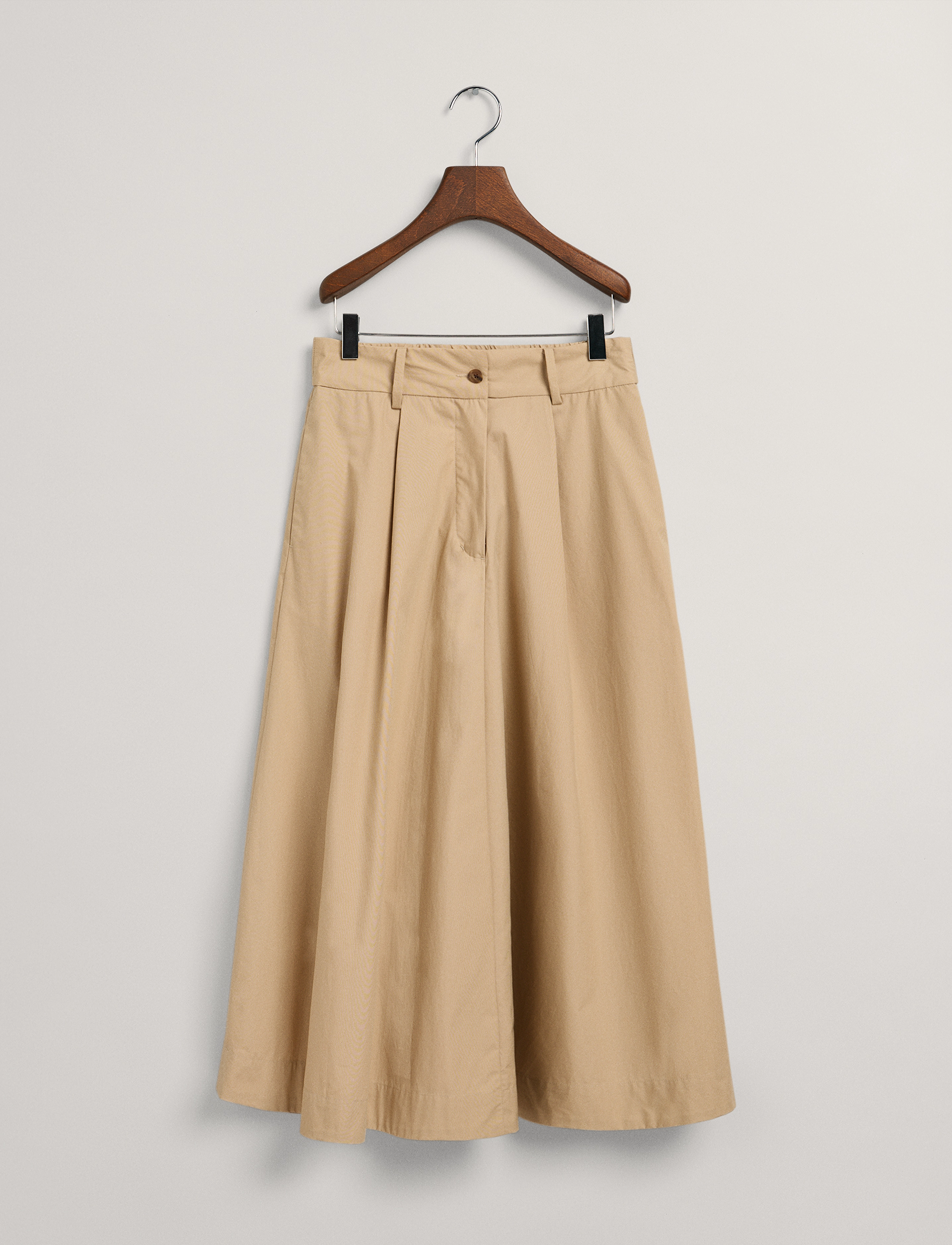 GANT - D2. LONG CHINO SKIRT - dark khaki - 3