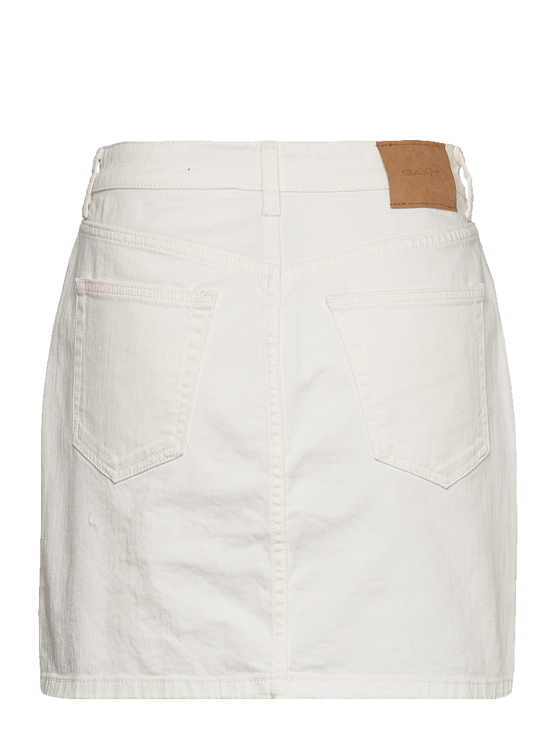 GANT White Denim Skirt – kort skjørt – shop på Booztlet