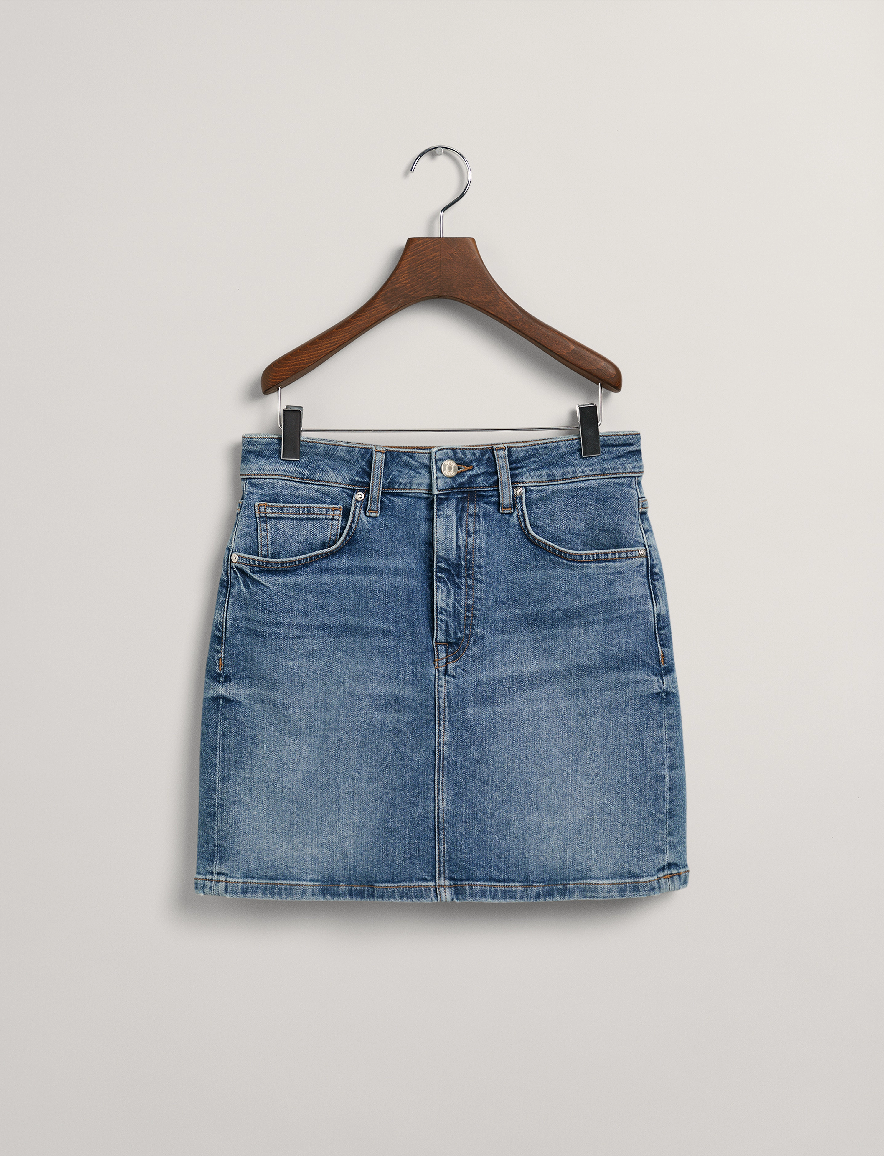 GANT - DENIM SKIRT - mid blue vintage - 2