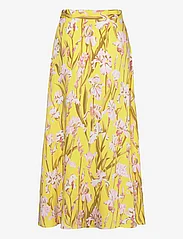 GANT - IRIS PRINT WRAP SKIRT - party wear at outlet prices - canary yellow - 1
