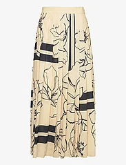 GANT - LINE DRAWING PLEATED SKIRT - maxi nederdele - dusty light yellow - 1