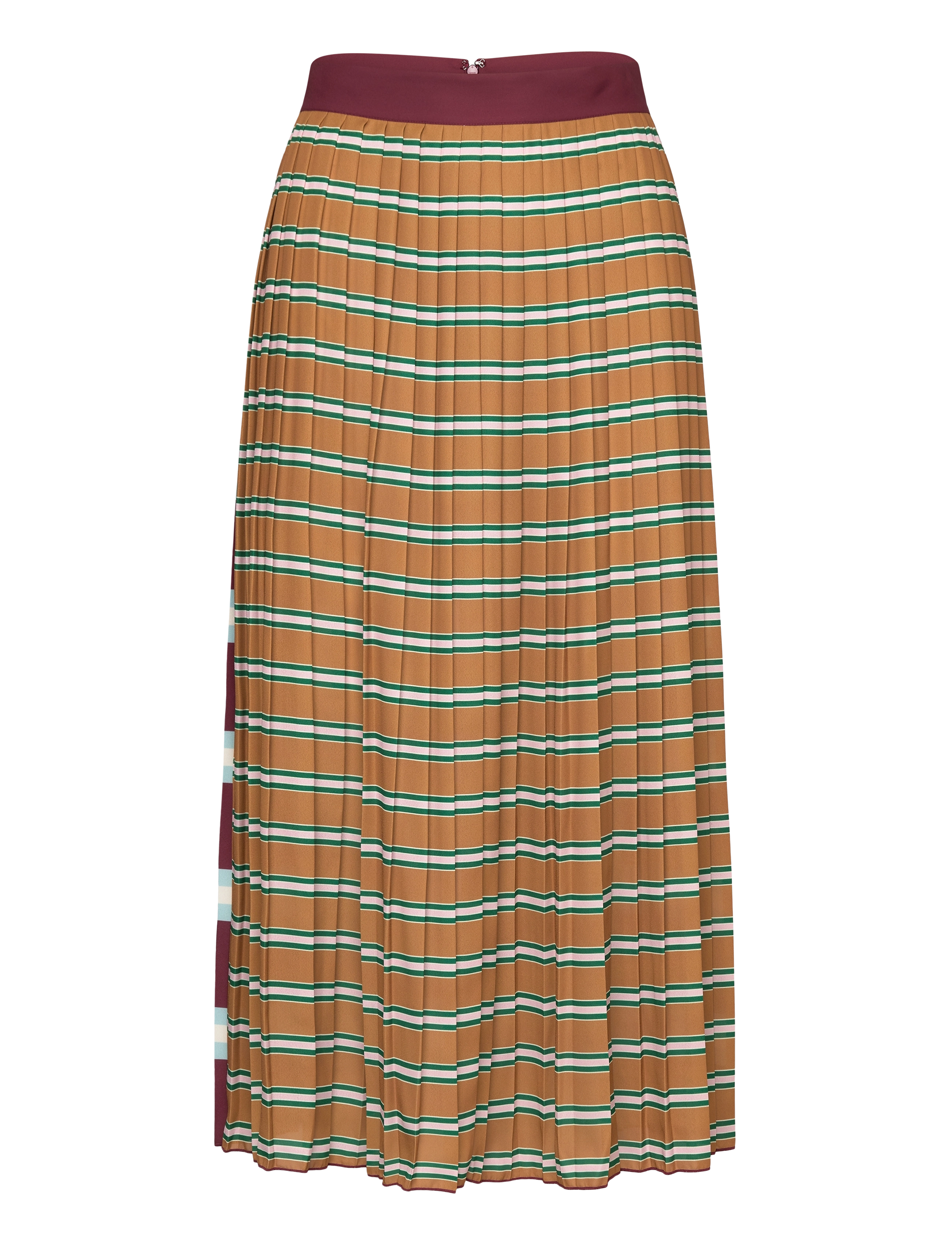 Gant STRIPED PLEATED SKIRT - Kampagne - PLUMPED RED / multi