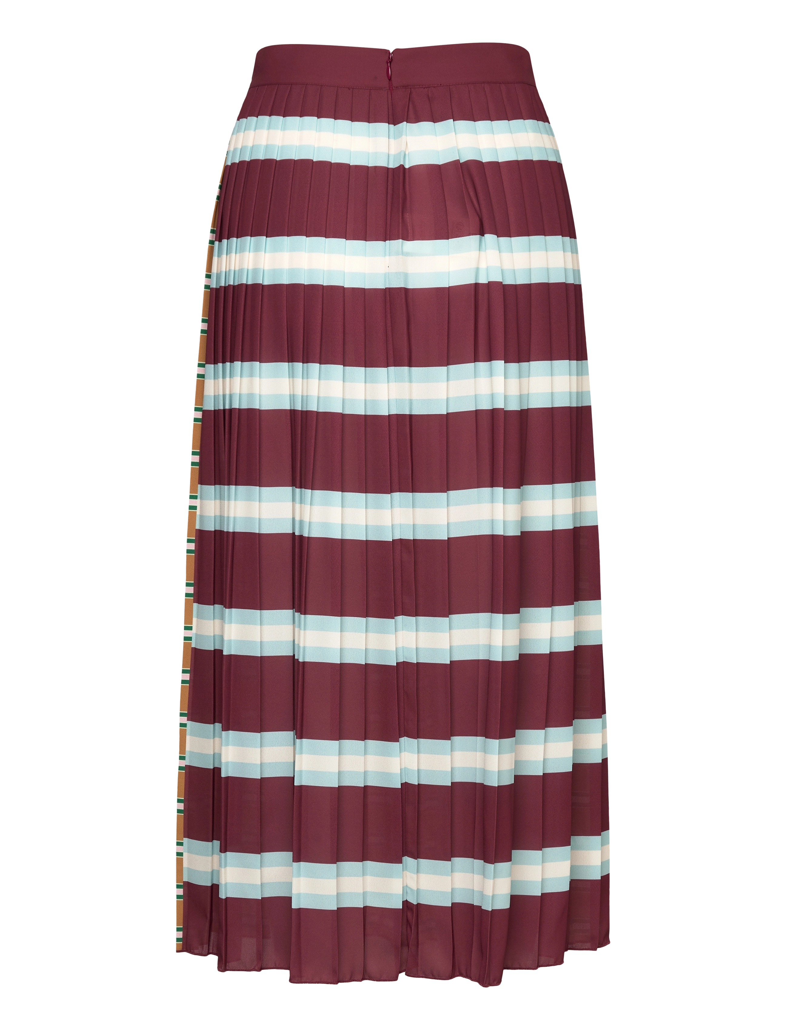 Gant - STRIPED PLEATED SKIRT - maksihameet - plumped red - 2