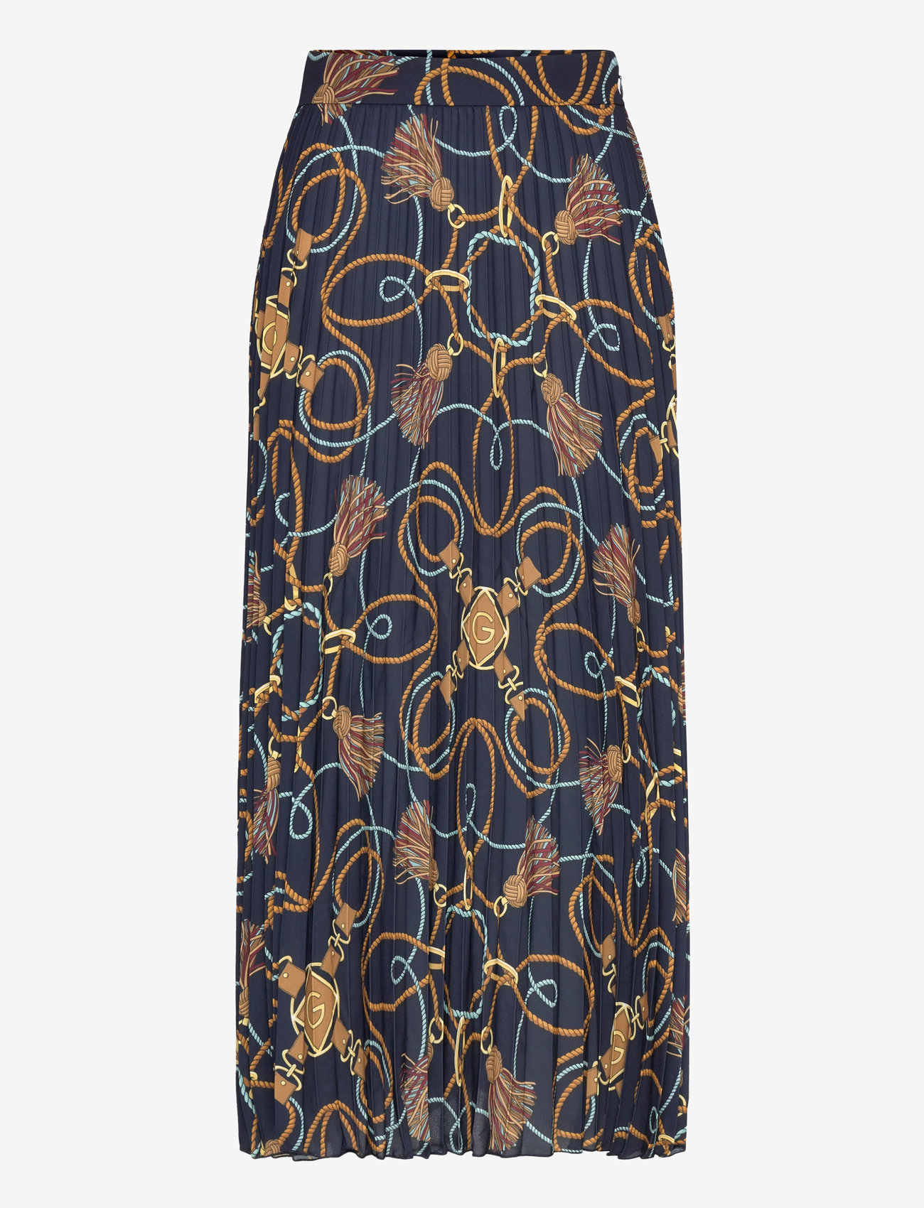 GANT - ROPE PRINT SKIRT - maxi röcke - evening blue - 0