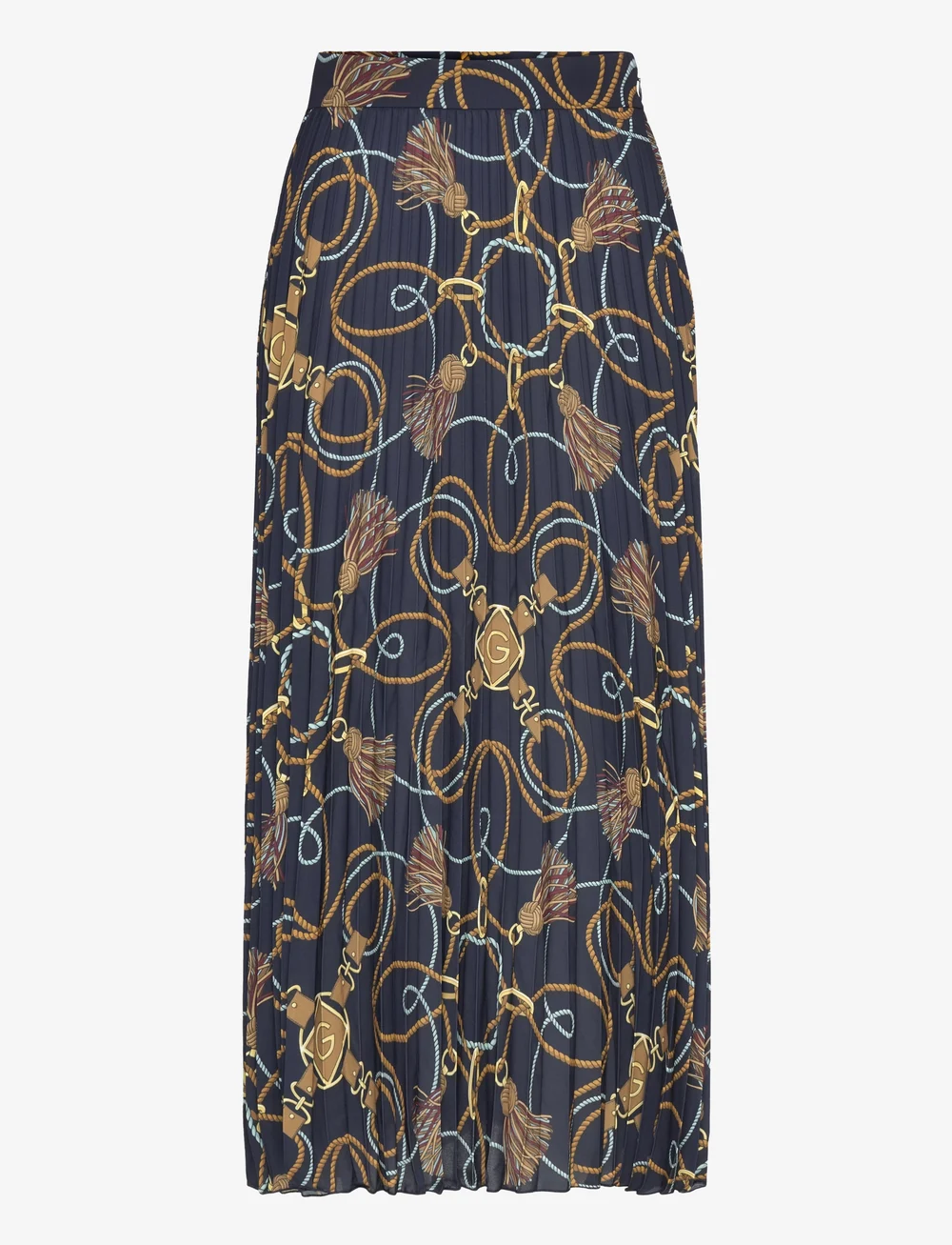 GANT - ROPE PRINT SKIRT - maxi nederdele - evening blue - 0