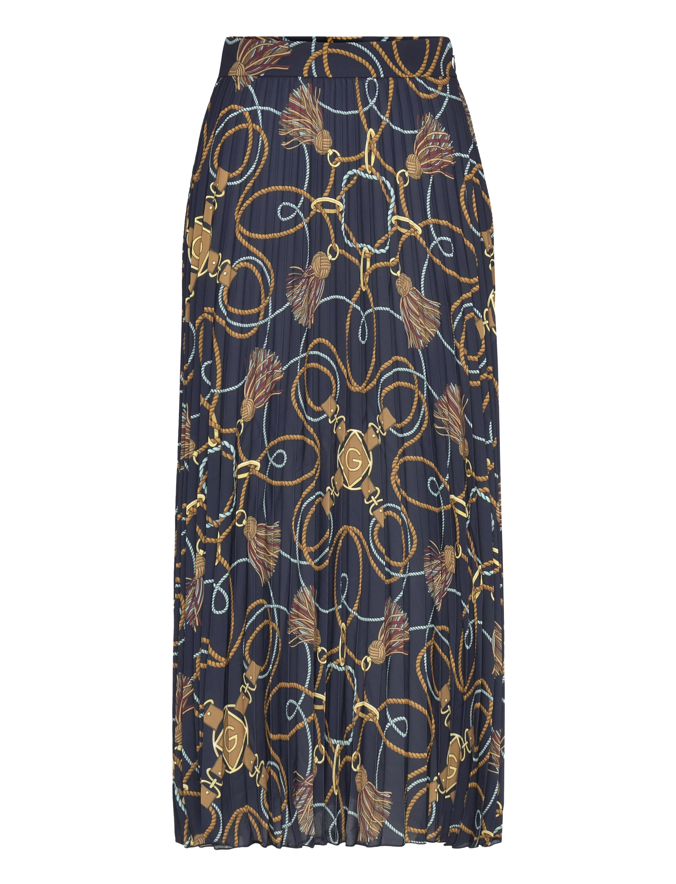 Gant ROPE PRINT SKIRT - Seelikud - EVENING BLUE / navy