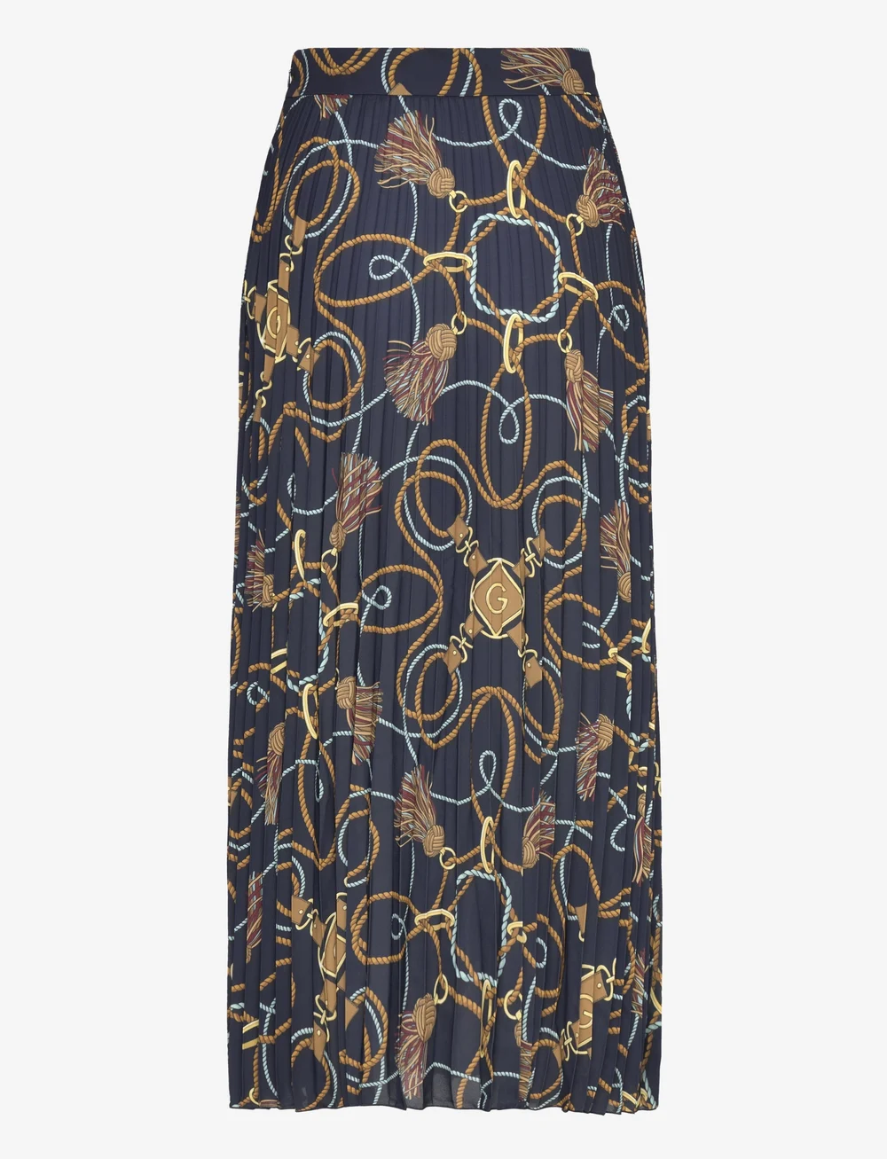 GANT - ROPE PRINT SKIRT - maxi nederdele - evening blue - 1