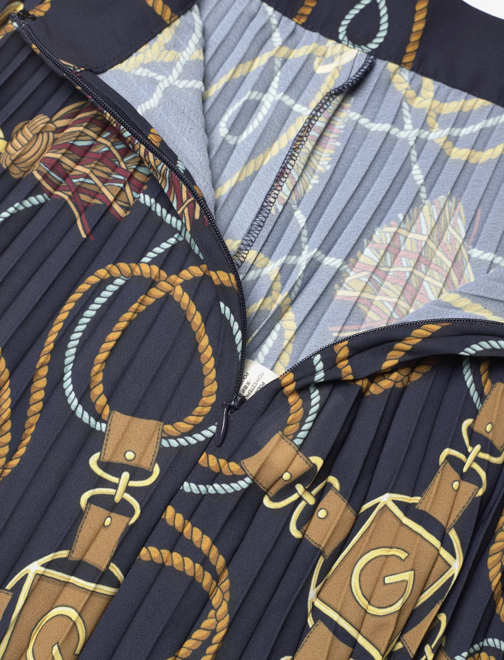 GANT - ROPE PRINT SKIRT - maxi nederdele - evening blue - 3