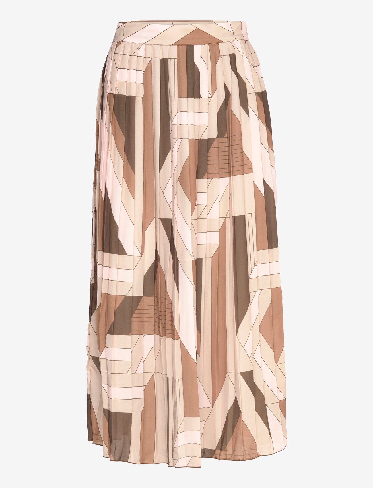 GANT - REG LETTERS PRINT PLEATED SKIRT - roasted walnut - 0