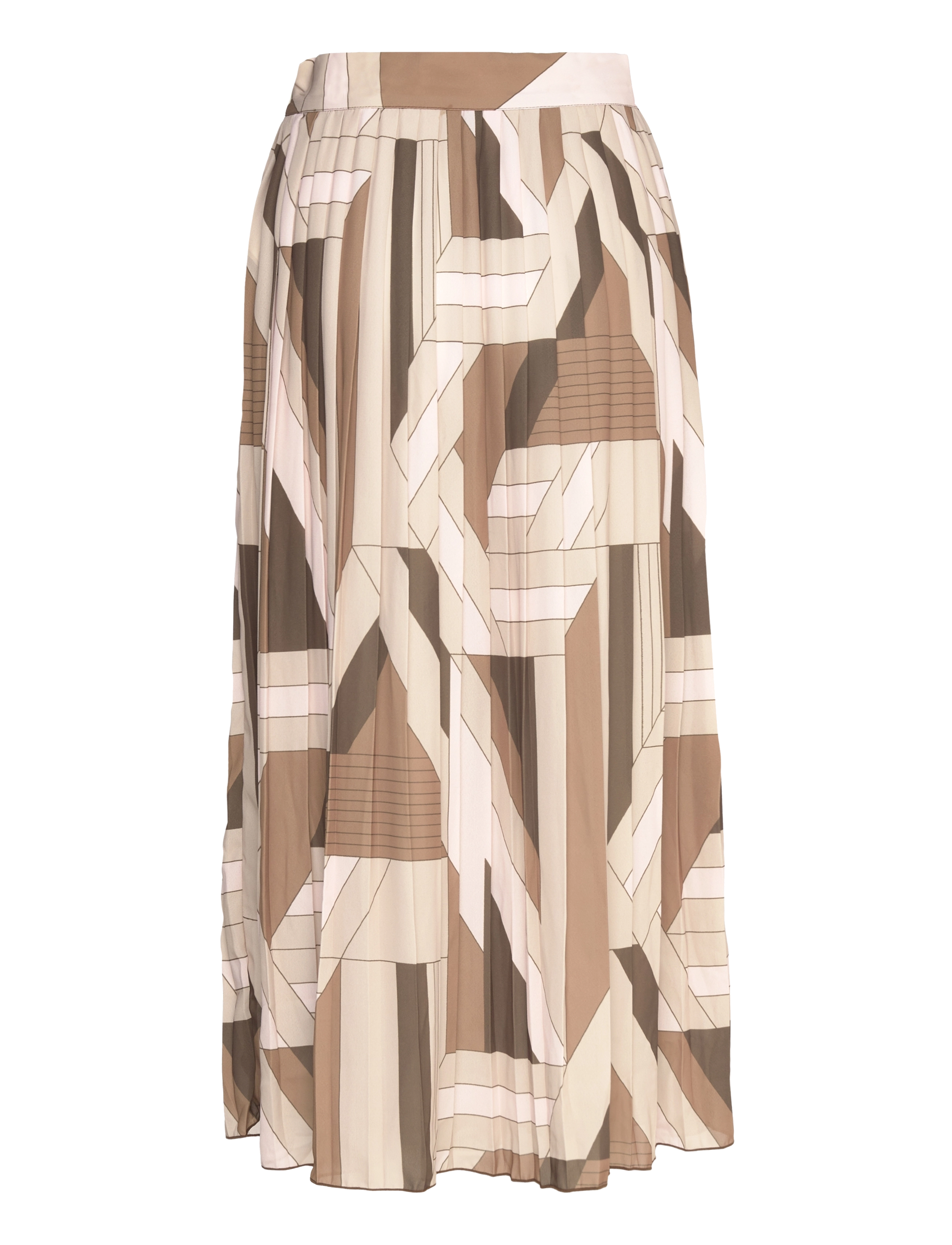 GANT - REG LETTERS PRINT PLEATED SKIRT - roasted walnut - 1