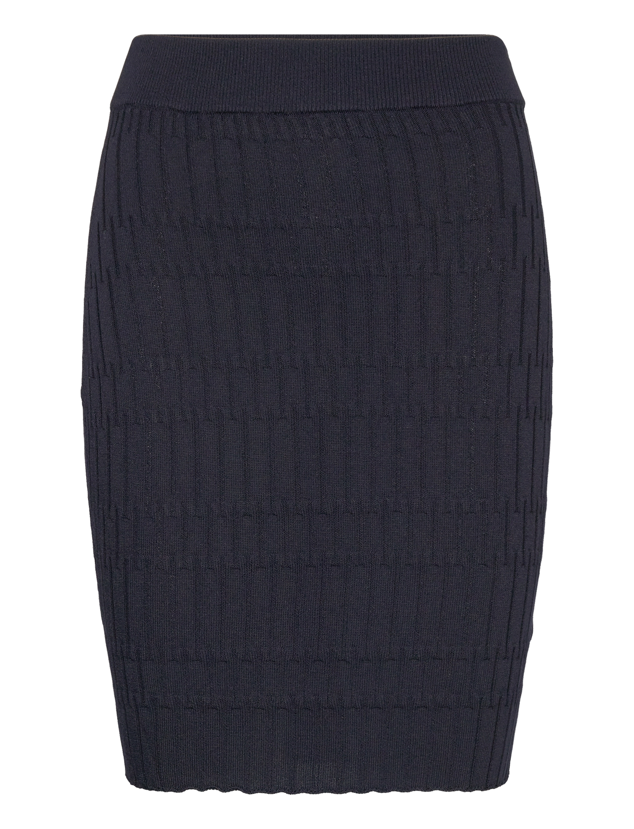 GANT - TEXTURED KNITTED SKIRT - evening blue - 1