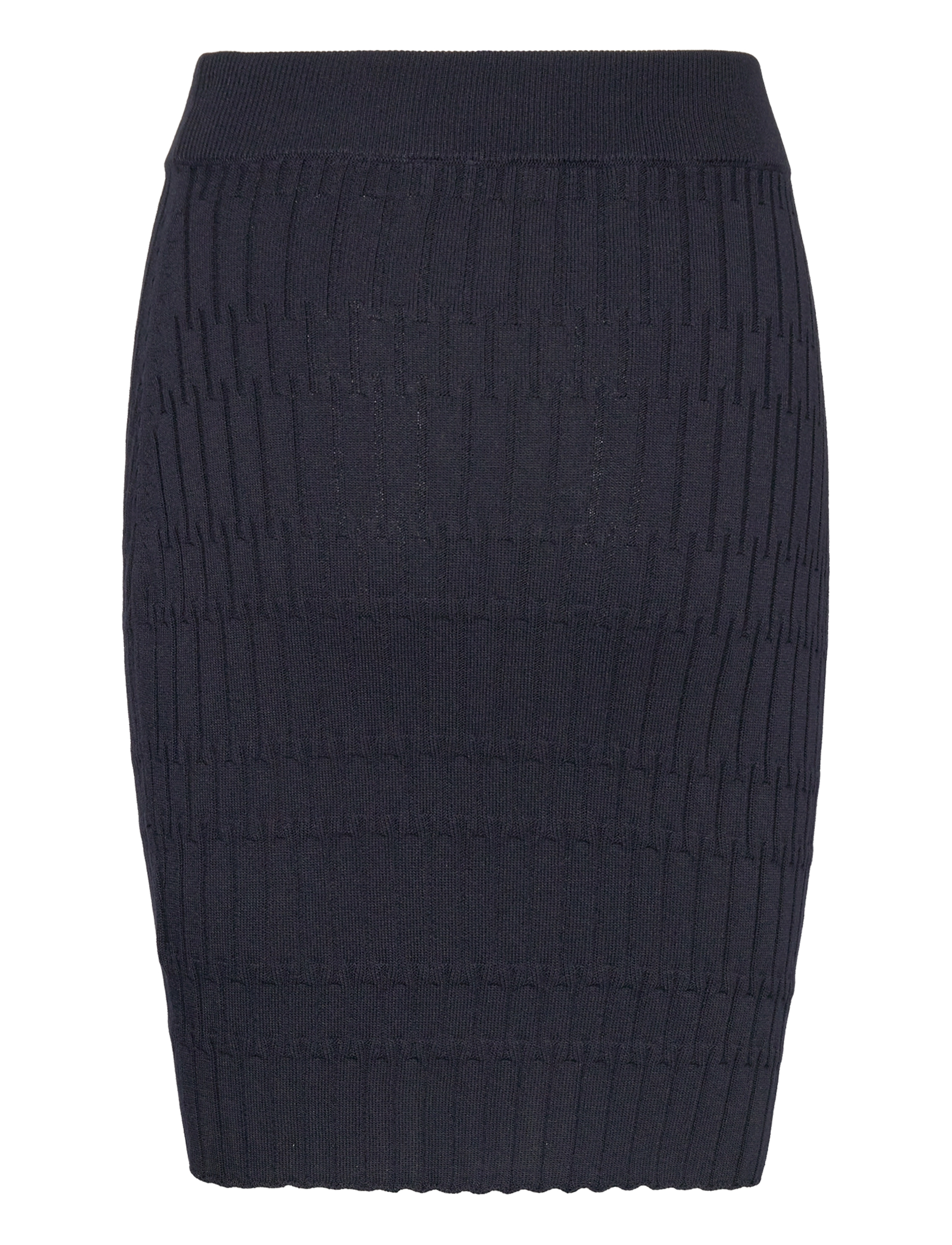 GANT - TEXTURED KNITTED SKIRT - evening blue - 2