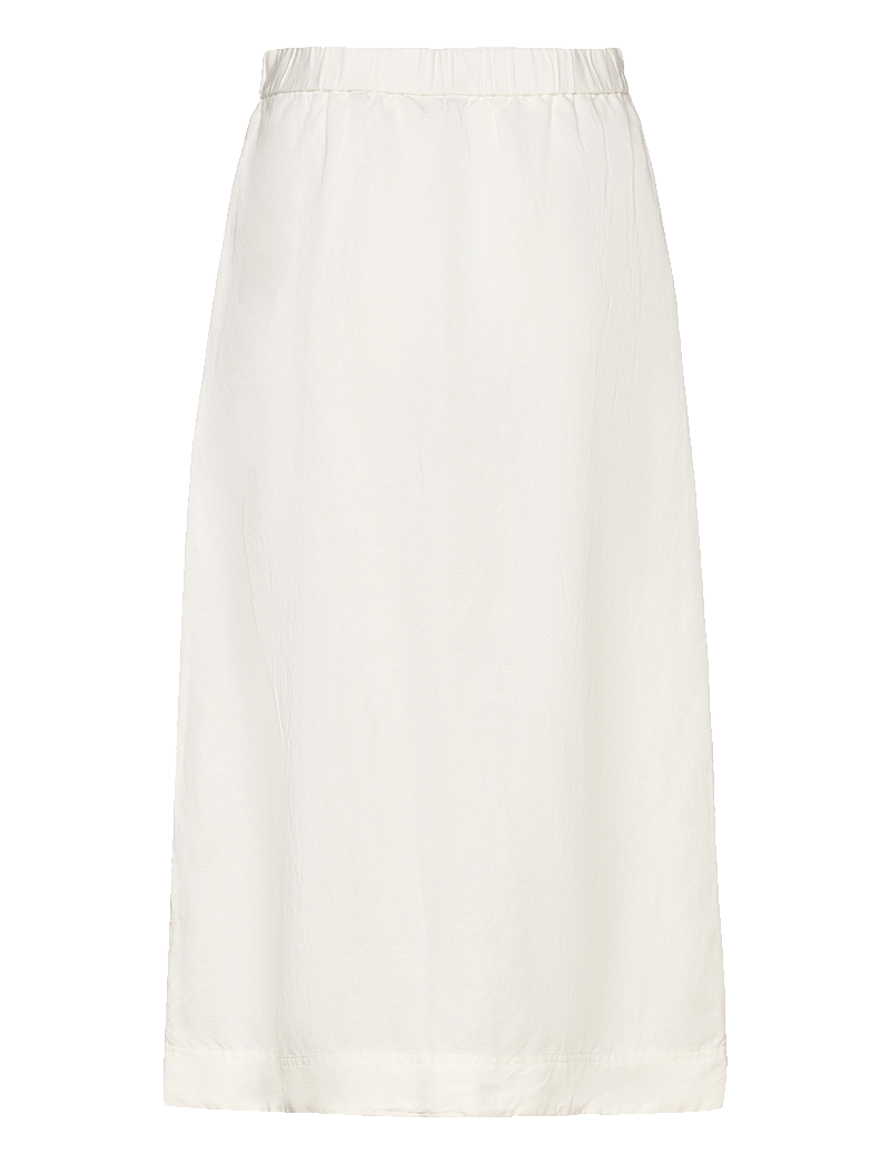 GANT - REL MIDI LINEN BLEND SKIRT - midi nederdele - eggshell - 1